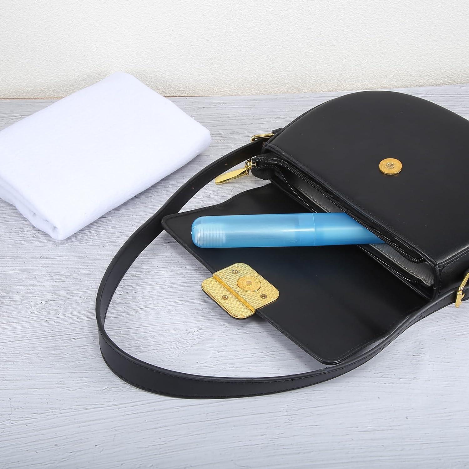 Estuche de Viaje para Cepillo de Dientes VOCOSTE 4 Pcs Plástico Verde