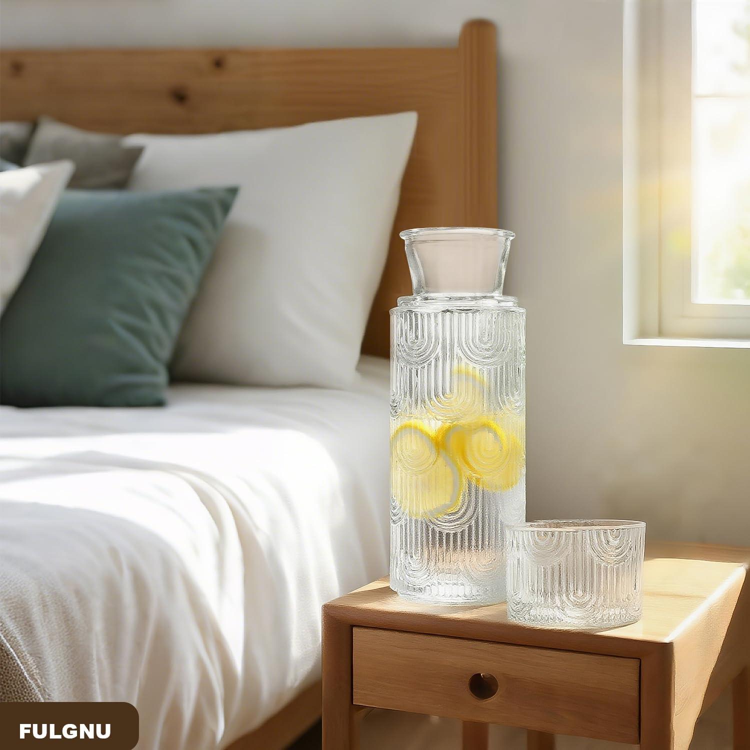 Juego de Jarra de Agua y Vaso FULGNU 638 ml con Tapa