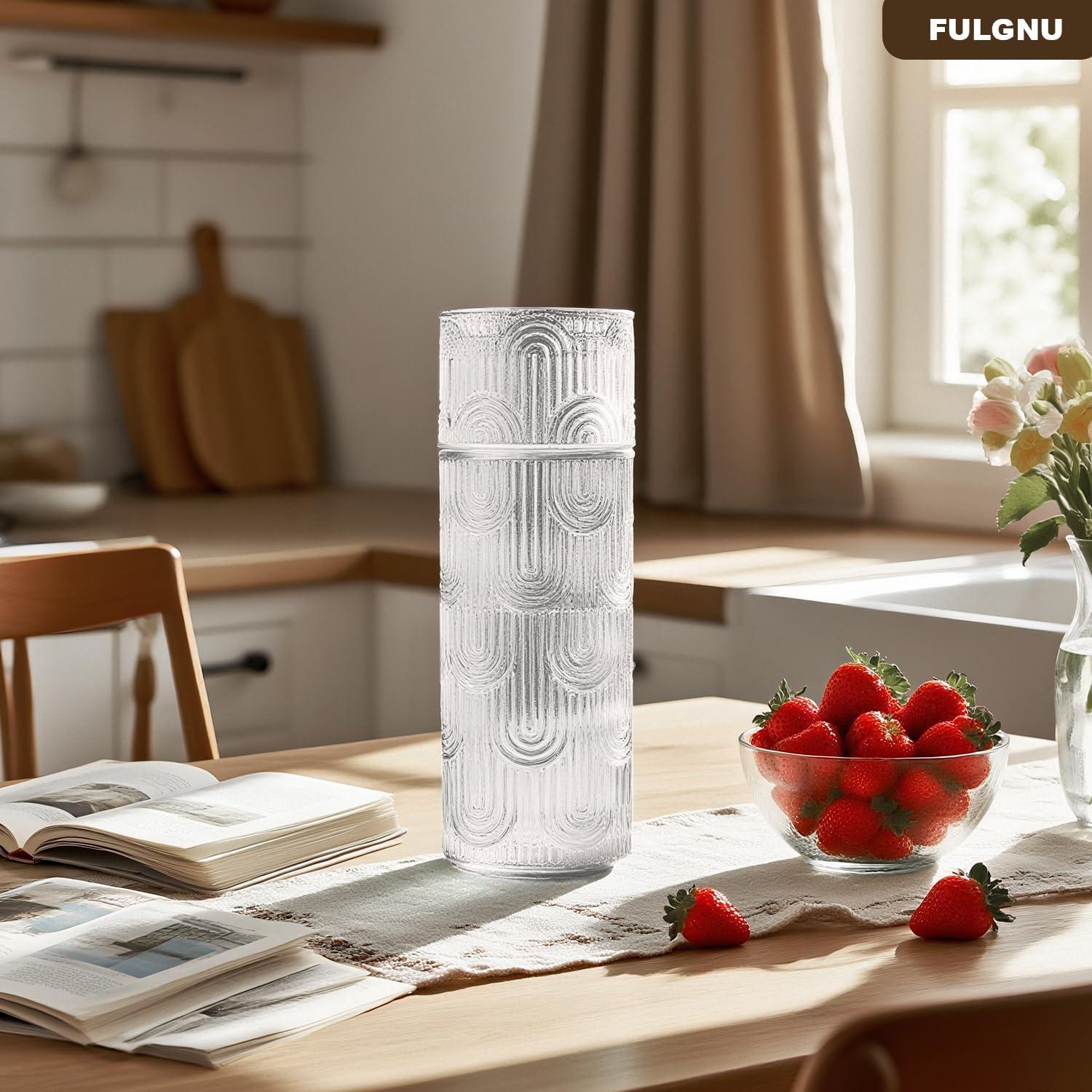 Juego de Jarra de Agua y Vaso FULGNU 638 ml con Tapa