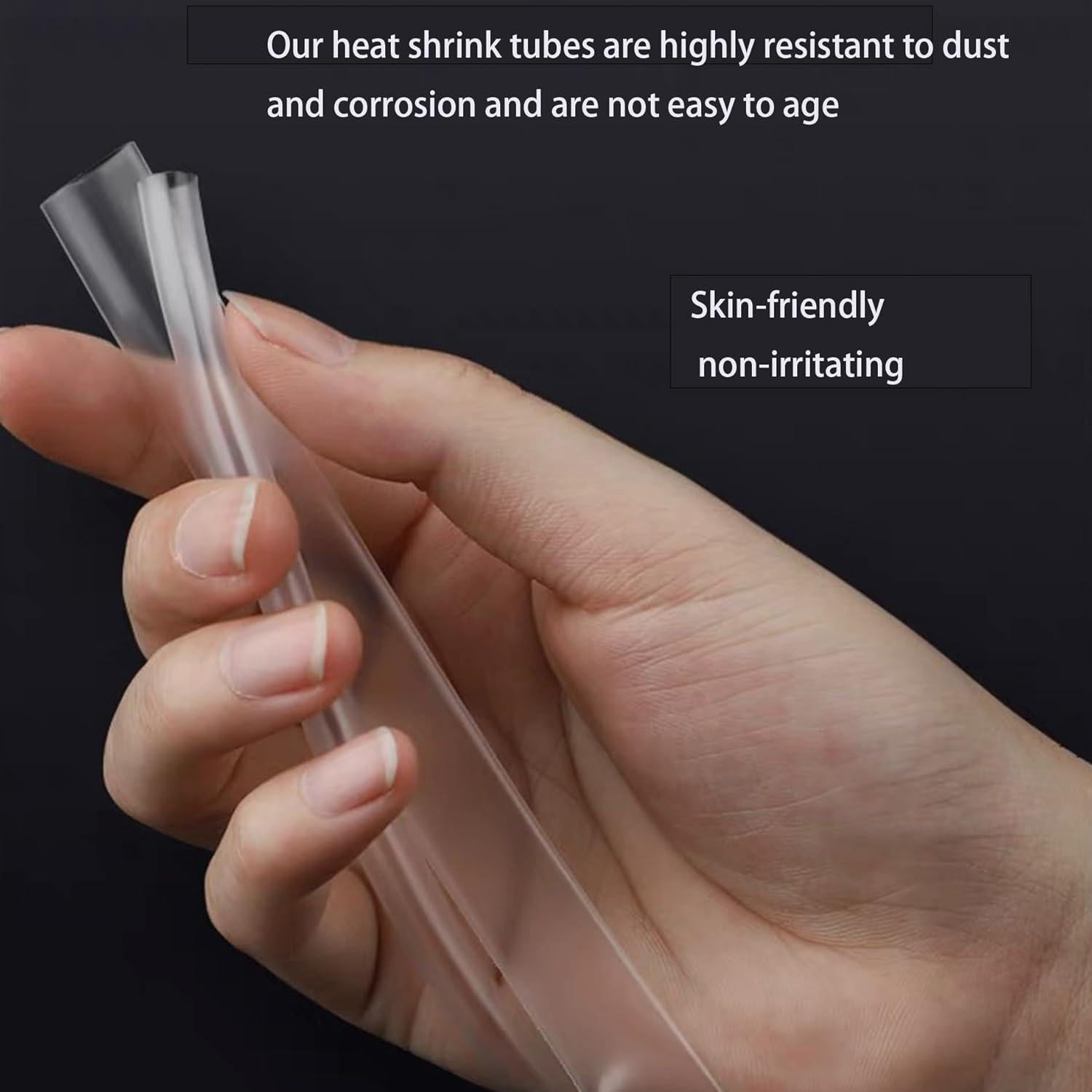 Paquete de 10 Protectores de Cable Transparentes TOPNI 8mm x 60mm