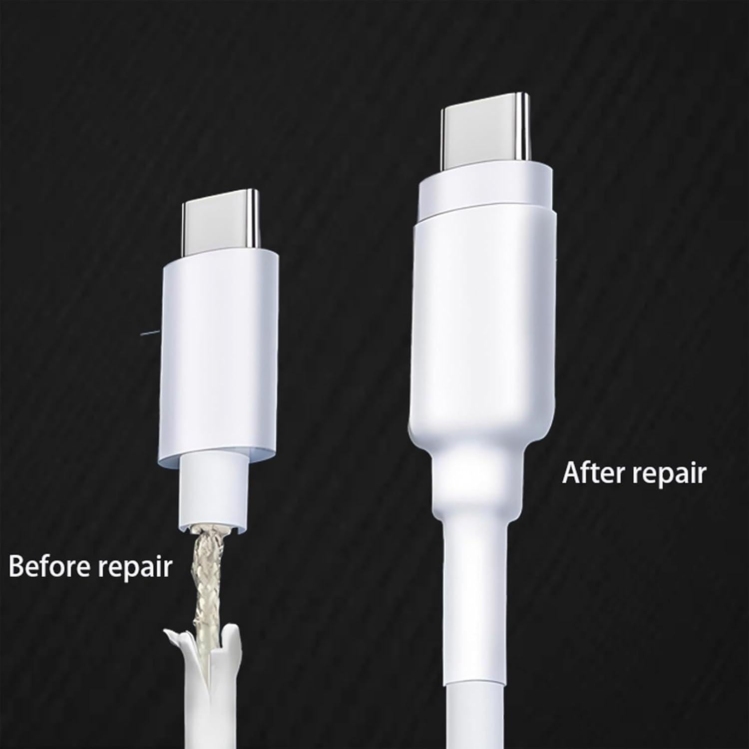 Paquete de 10 Protectores de Cable Transparentes TOPNI 8mm x 60mm