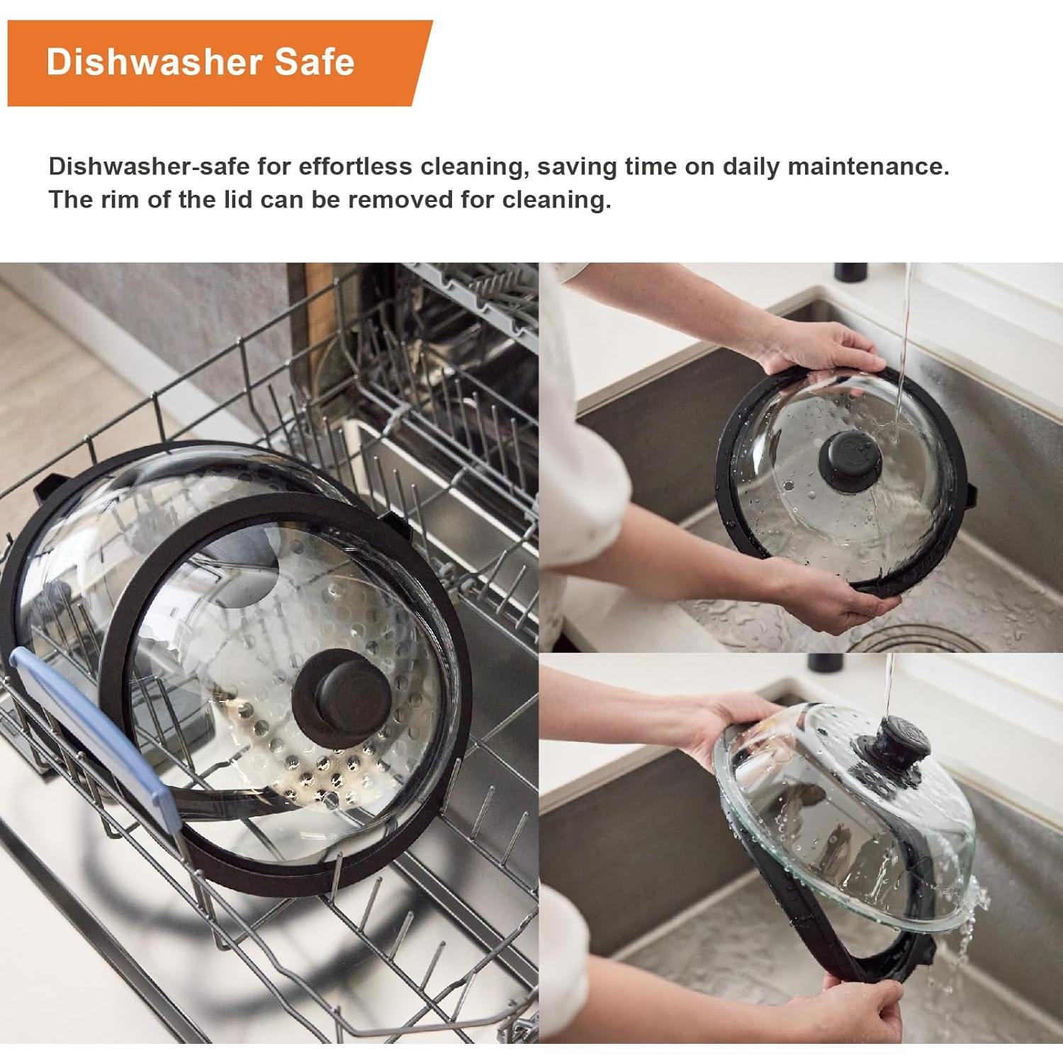 Tapa de Microondas OEC de Vidrio Templado 24.1 cm - Libre de BPA