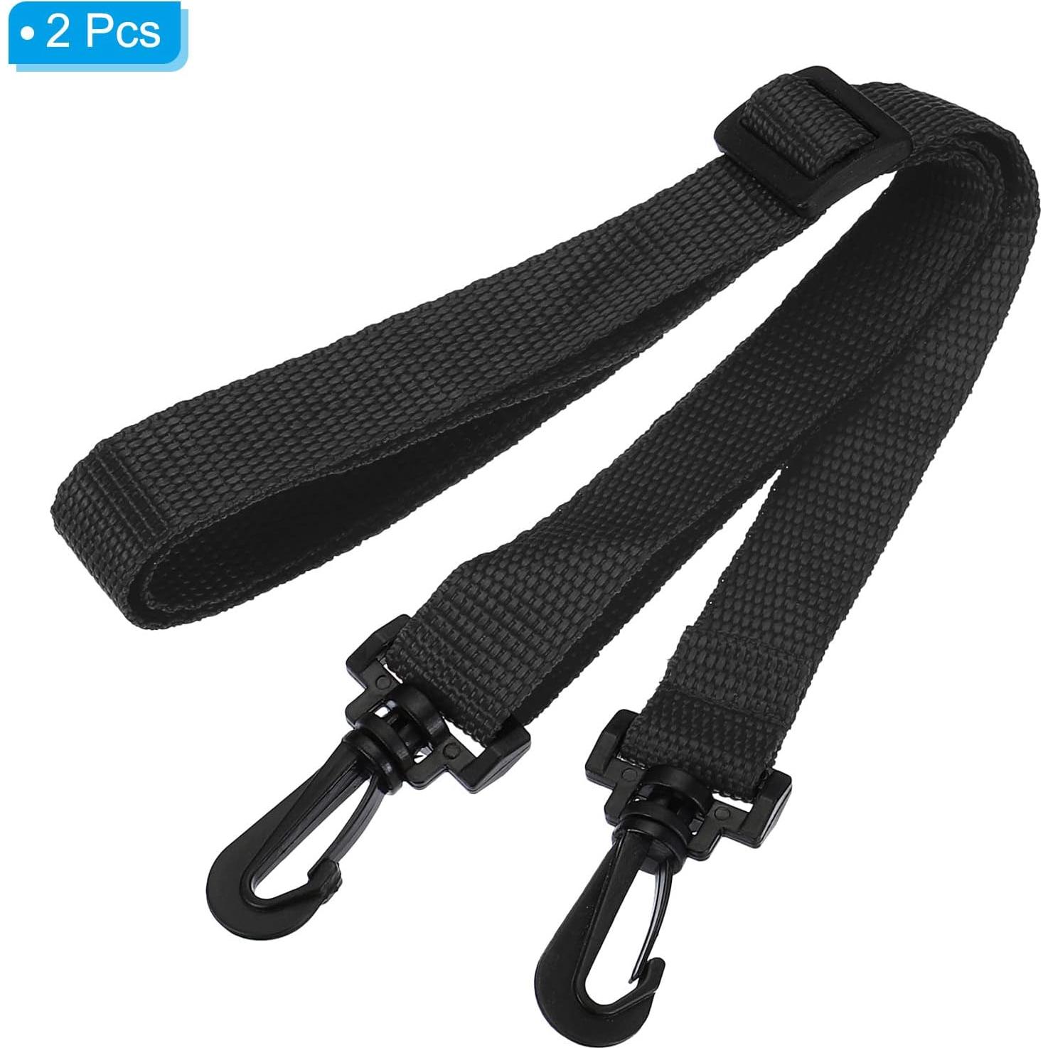 Correa de Hombro Ajustable PATIKIL 20mm x 1.1m Negro - 2 Clips