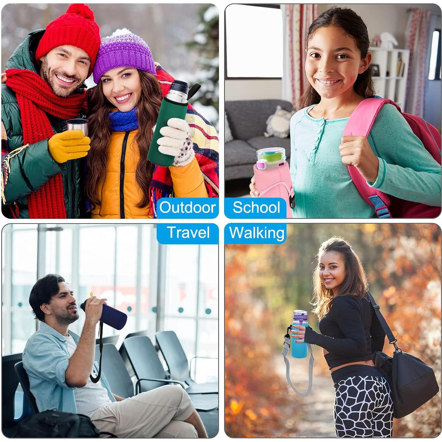 Correa de Hombro Ajustable PATIKIL 20mm x 1.1m Negro - 2 Clips