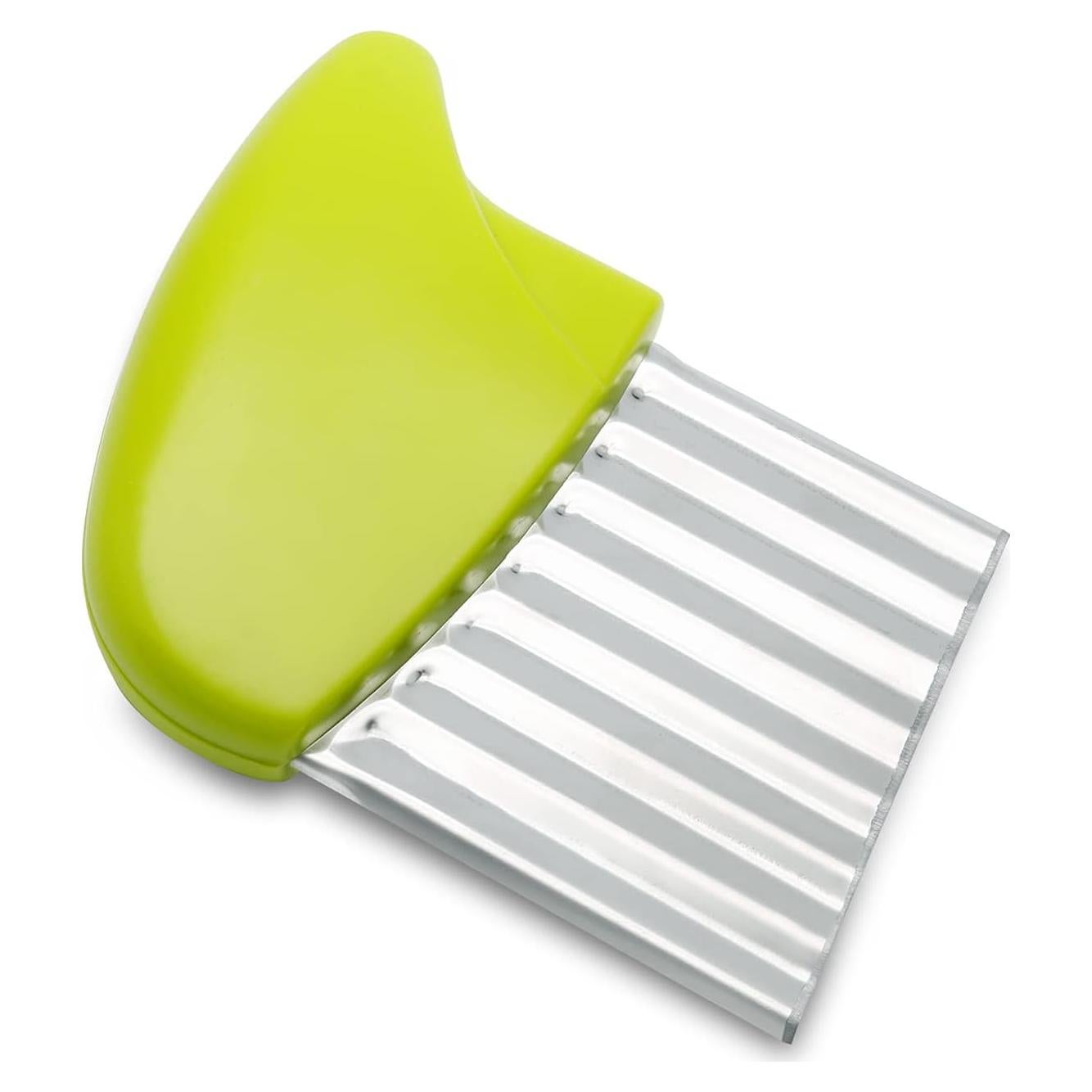 Cortador de Papas Rizadas Luomorgo de Acero Inoxidable Verde