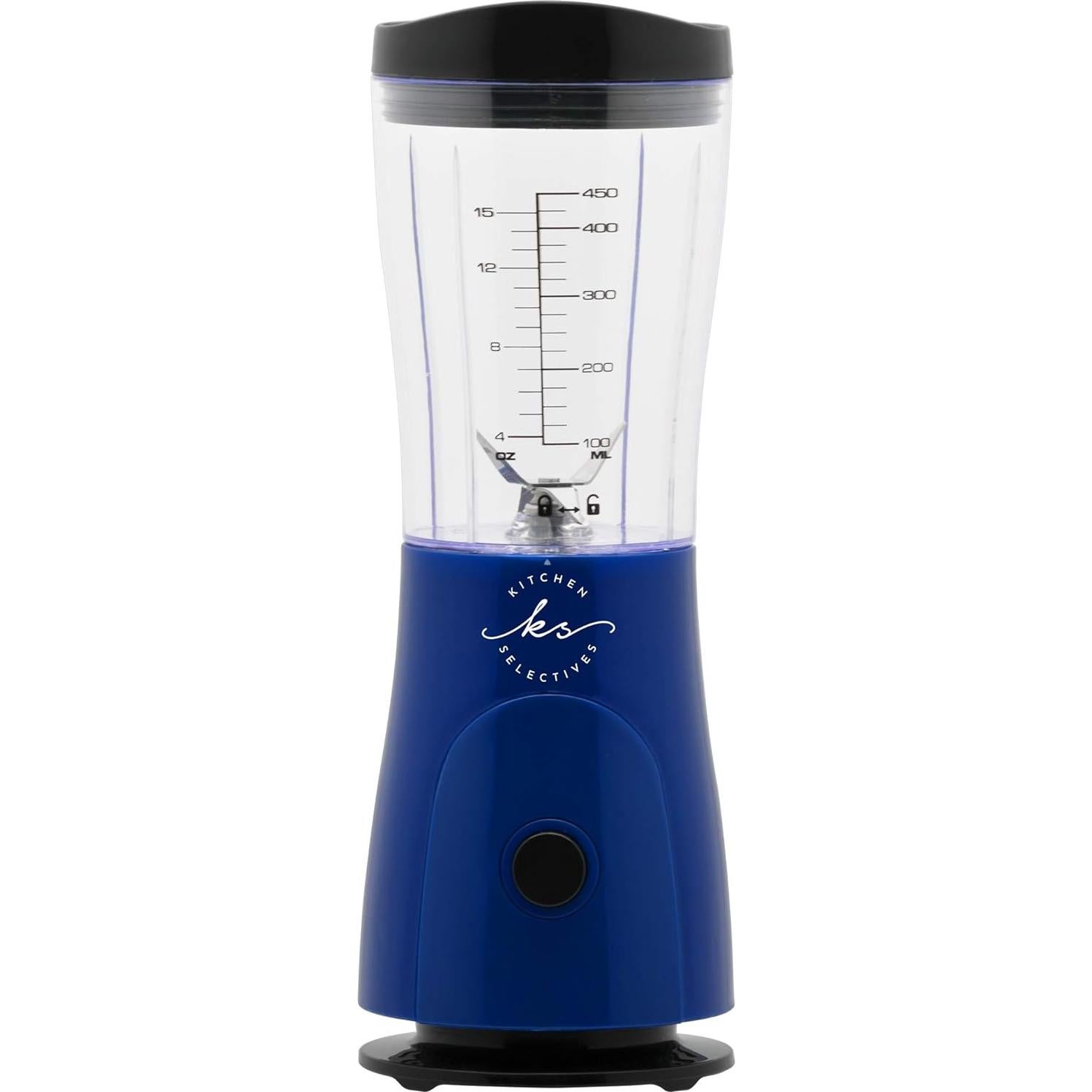Mini Licuadora Kitchen Selectives Azul Cobalto 414 ml 180W