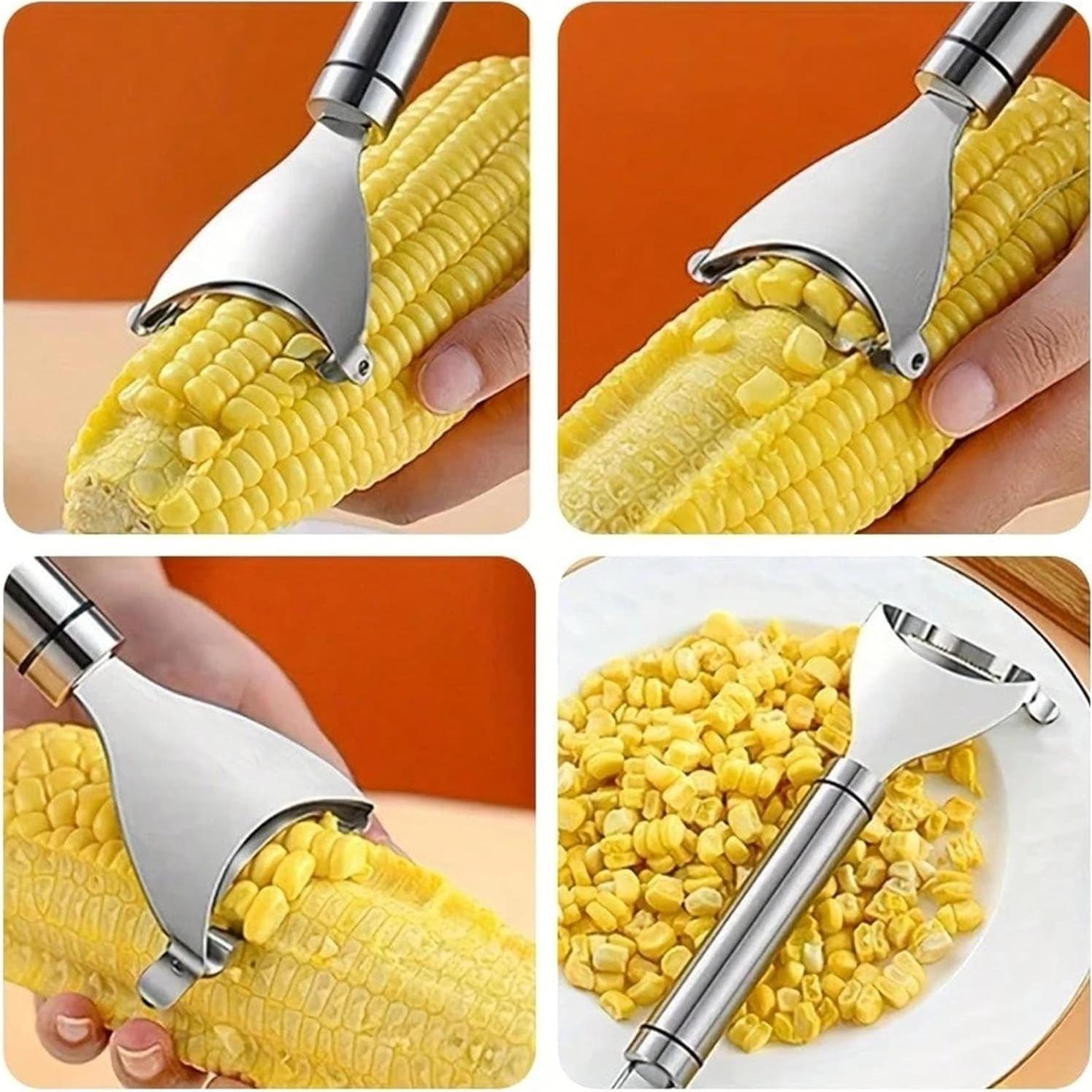 Juego de Peladores de Maíz 3 Pcs Juyght Acero Inoxidable