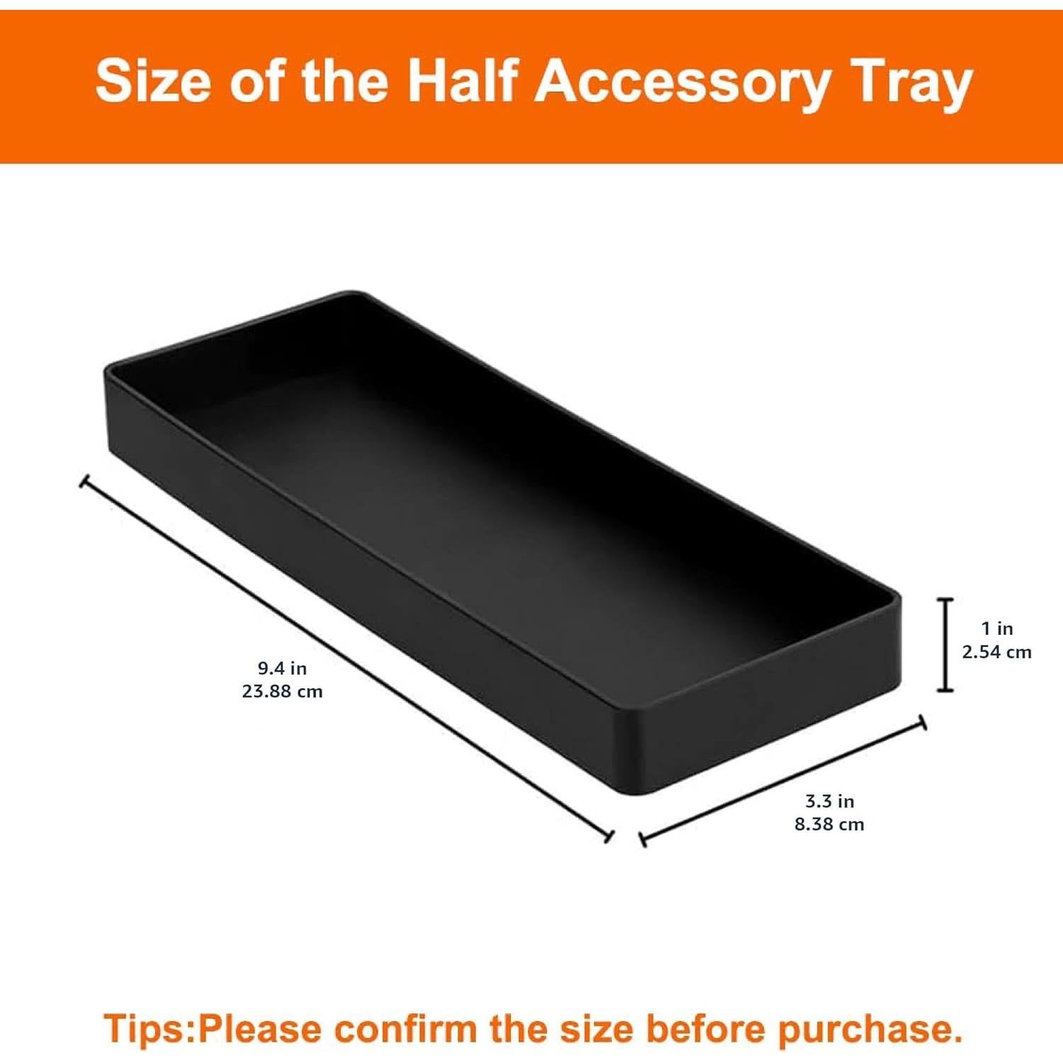 Organizador de Escritorio Rectangular Amazon Basics Negro