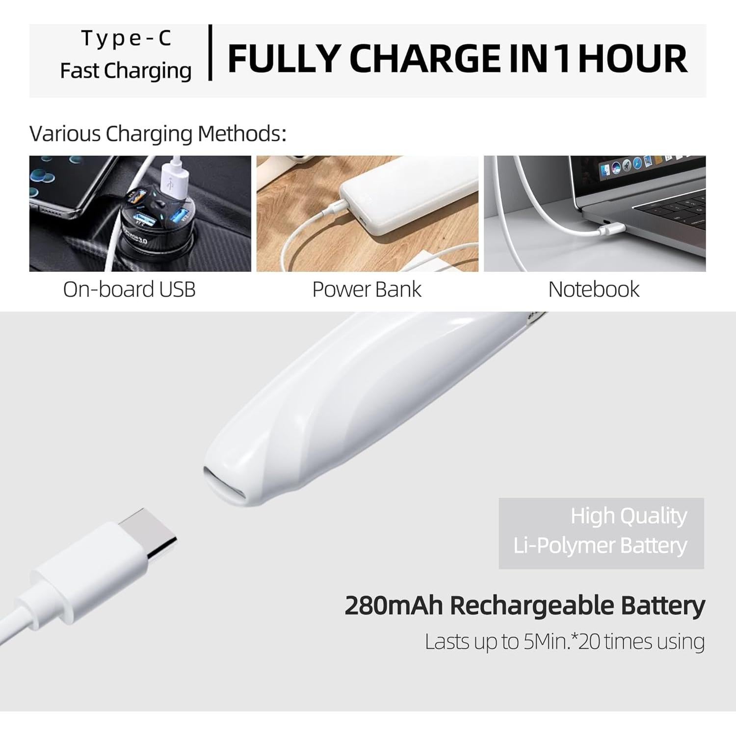 Rizador de Pestañas Eléctrico ZAPAL S600 Blanco Plata 24H