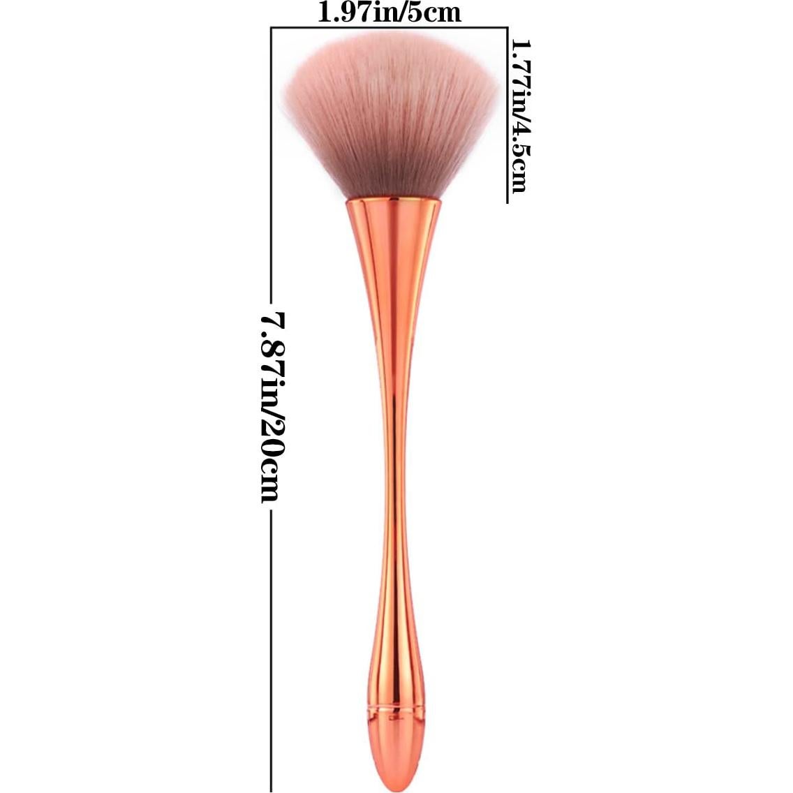 Juego de 3 Pinceles para Polvo de Uñas Ainvhh - Tricolor
