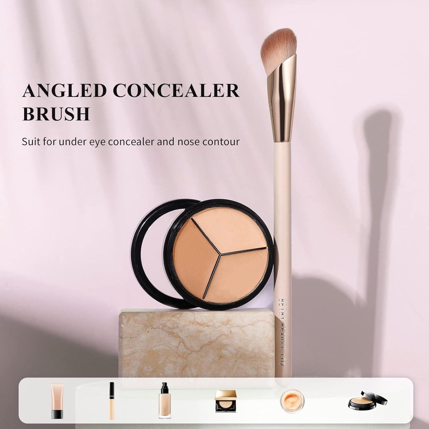 Brocha de Corrector Angulada BETHY BEAUTY para Ojos 21.3cm