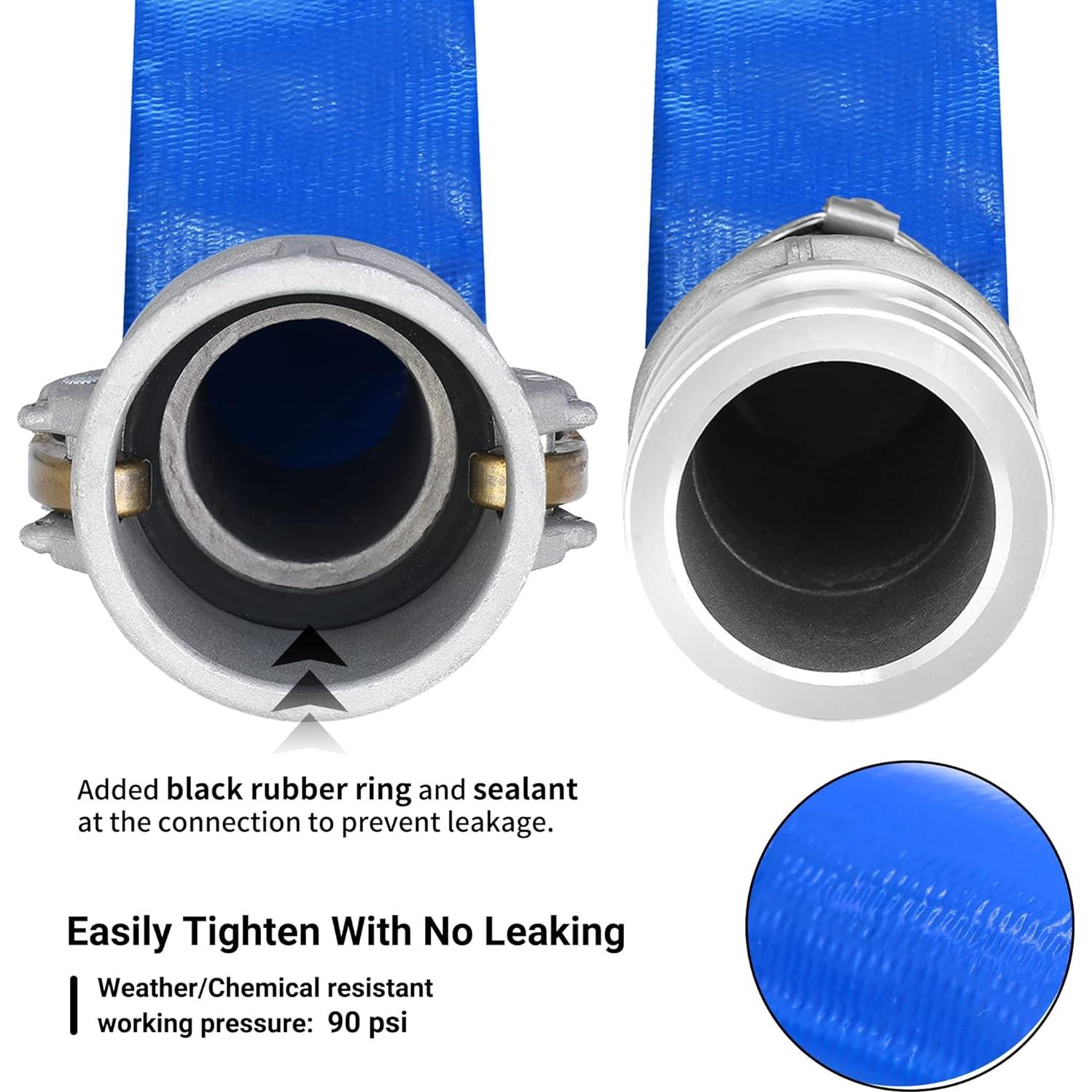 Manguera de Desagüe PVC Lay Flat 1" x 30.48m Geowaky