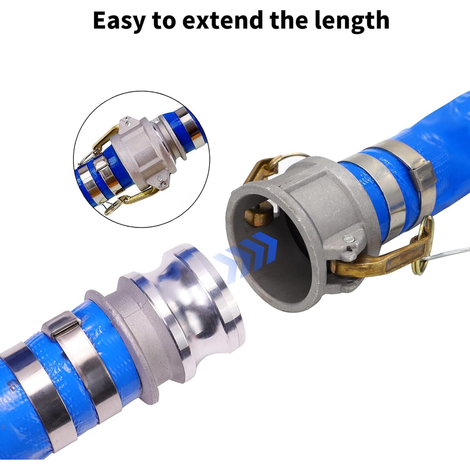 Manguera de Desagüe PVC Lay Flat 1" x 30.48m Geowaky