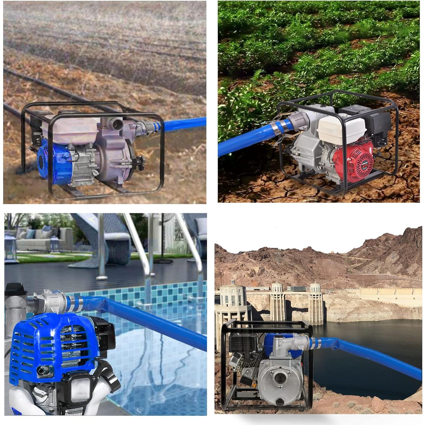 Manguera de Desagüe PVC Lay Flat 1" x 30.48m Geowaky