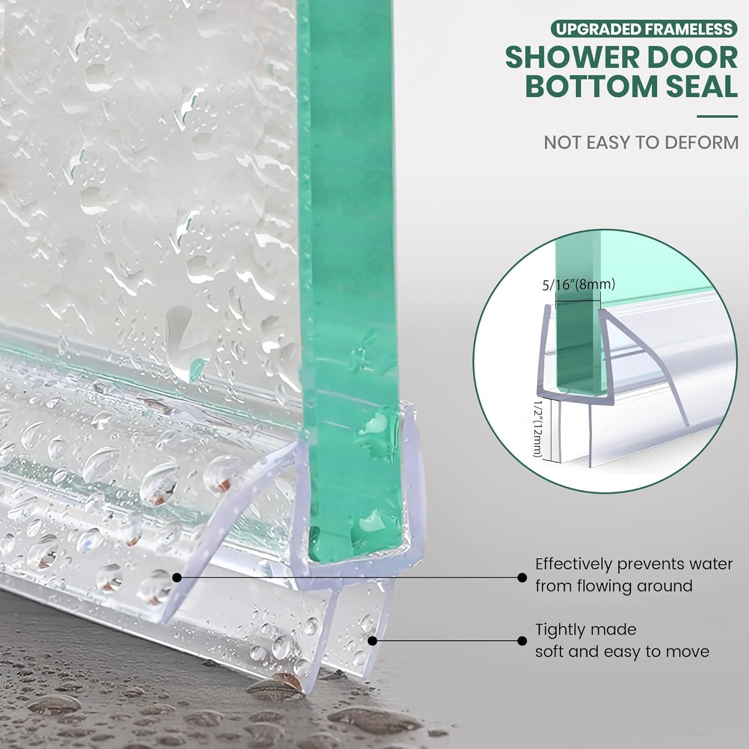 Paquete de 2 tiras de sellado de silicona ELYXIAN 12mm x 99cm