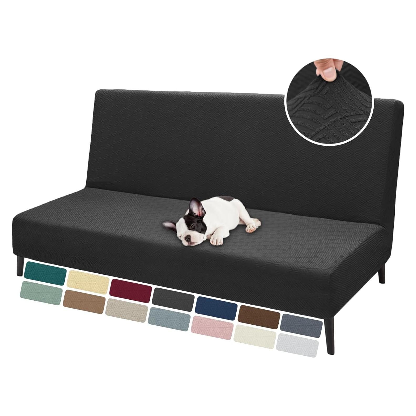 Funda de Futón ZNSAYOTX Ajustable 170-210cm Negro Antideslizante