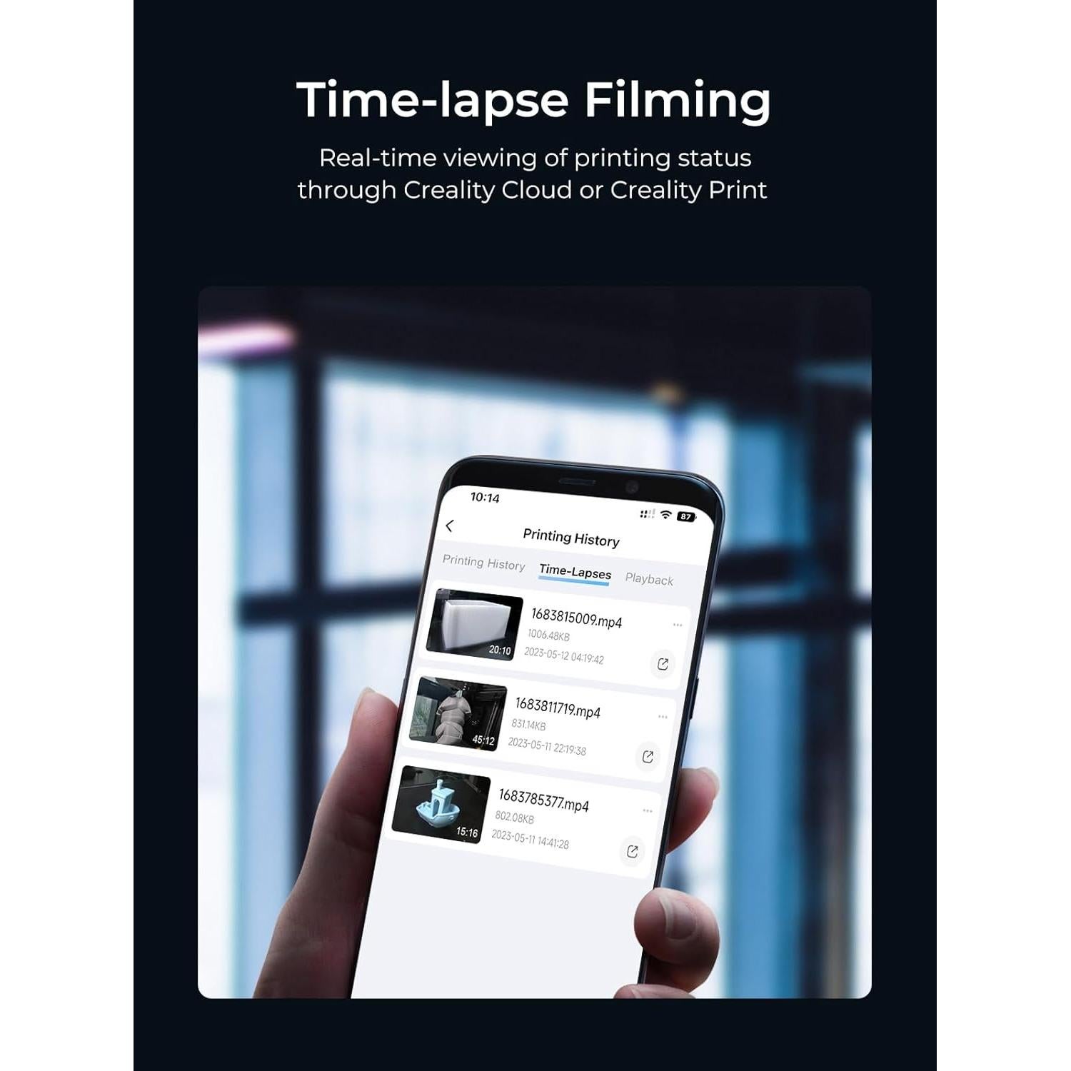 Cámara AI Creality K1 para impresora 3D, instalación fácil