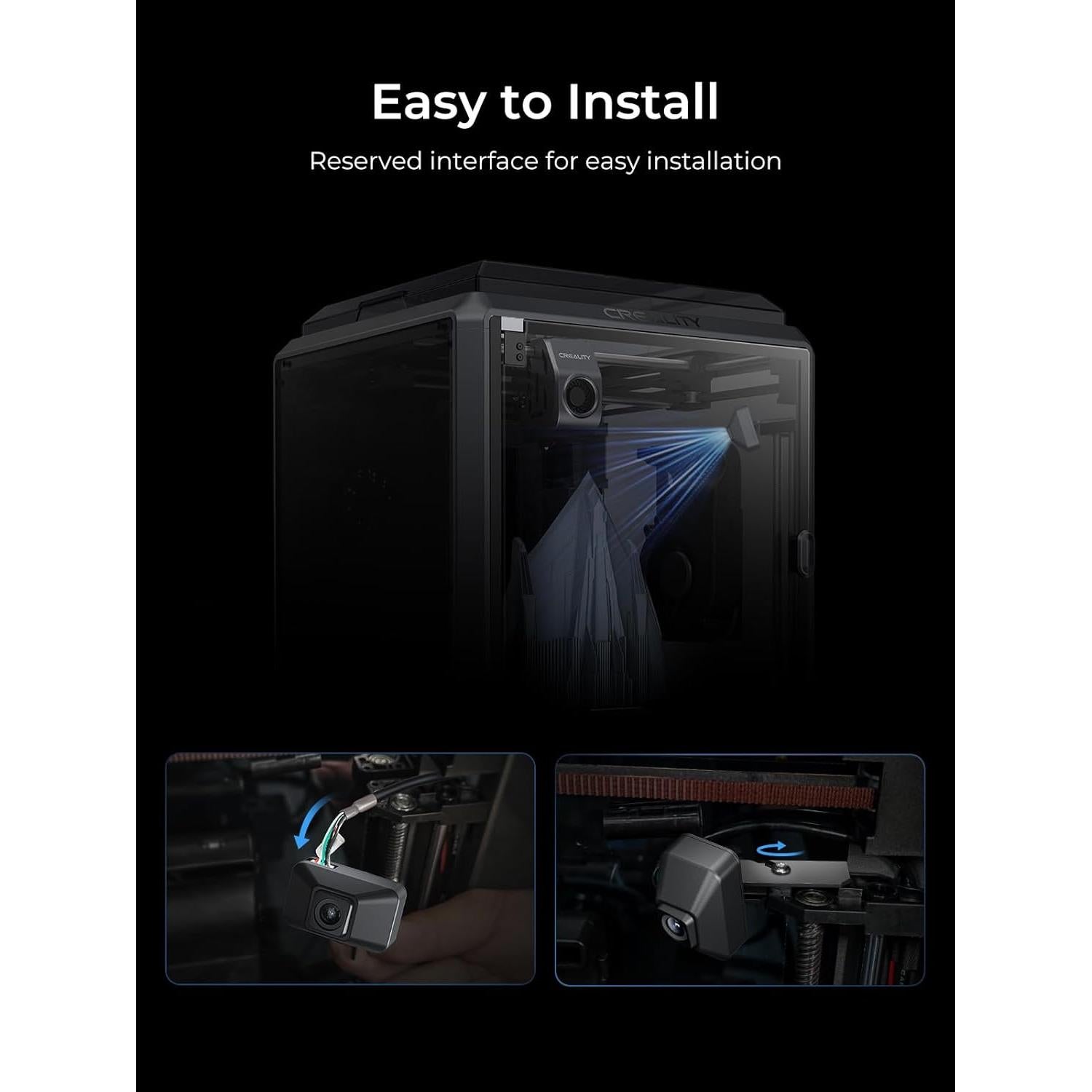 Cámara AI Creality K1 para impresora 3D, instalación fácil