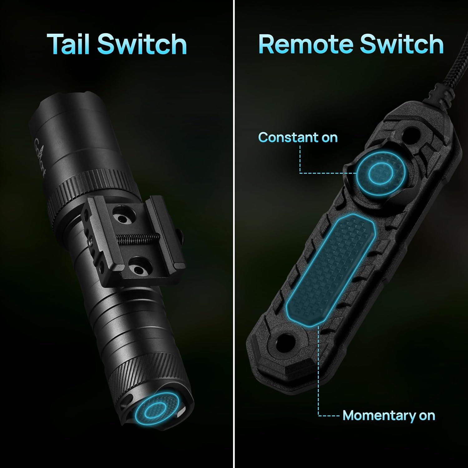 Linterna táctica LED GOPLANT GP-FL01 SE 2000 lúmenes con láser