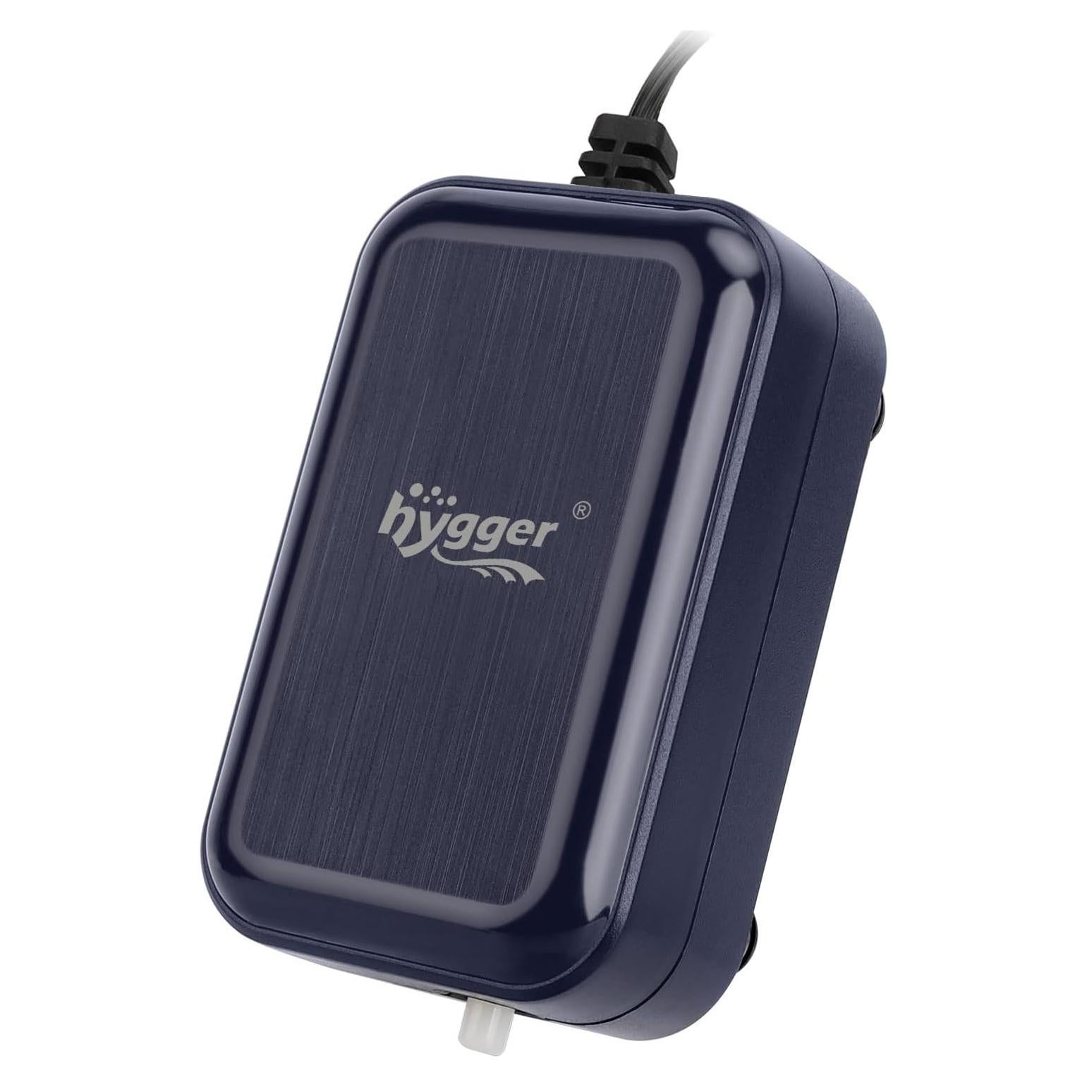 Bomba de aire para acuario Hygger 2W, silenciosa y compacta