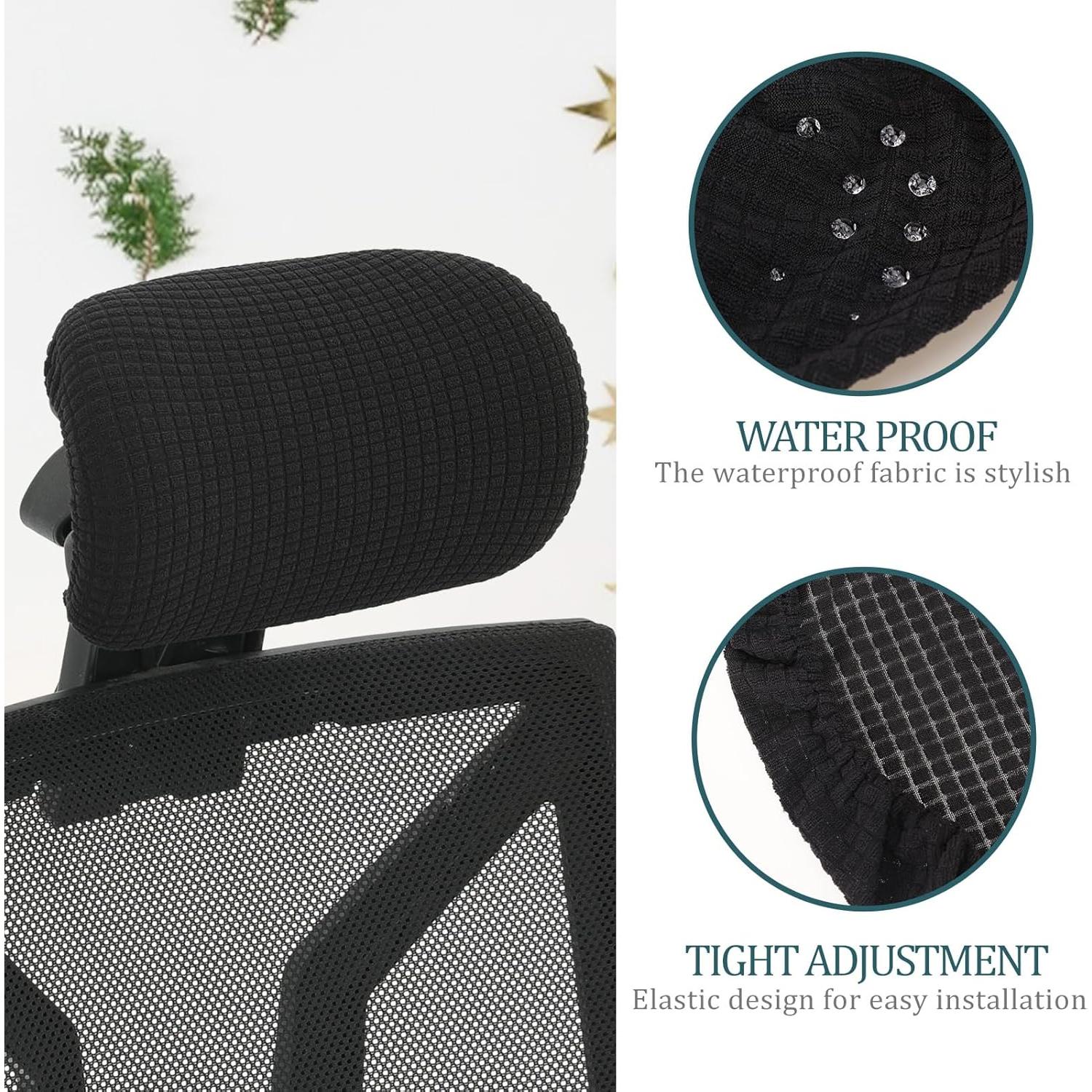 Funda para Reposacabezas de Silla de Oficina KALIONE Negra