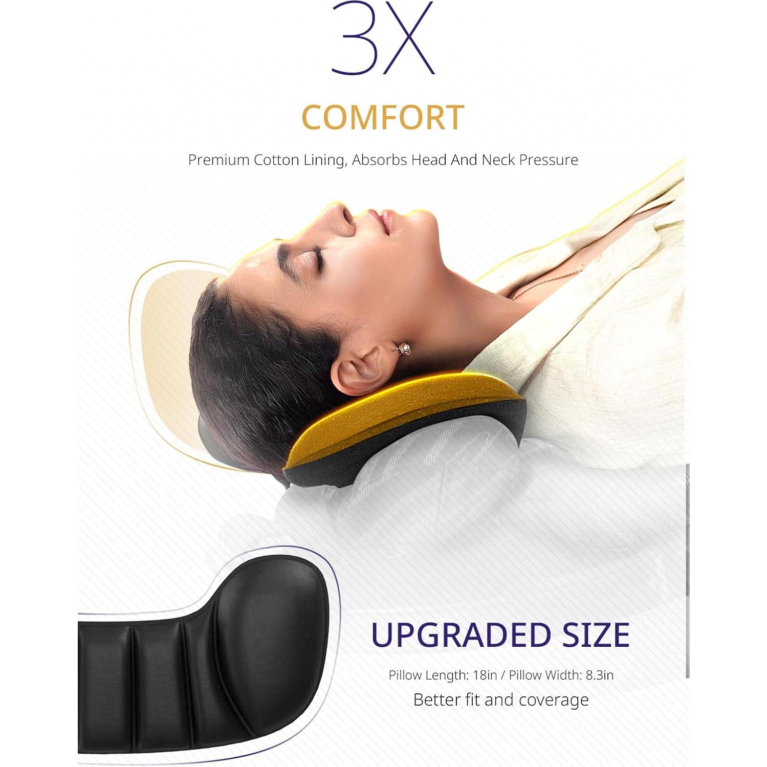 Almohada de Viaje Bonairest con Máscara de Ojos 3D - Soporte 360°