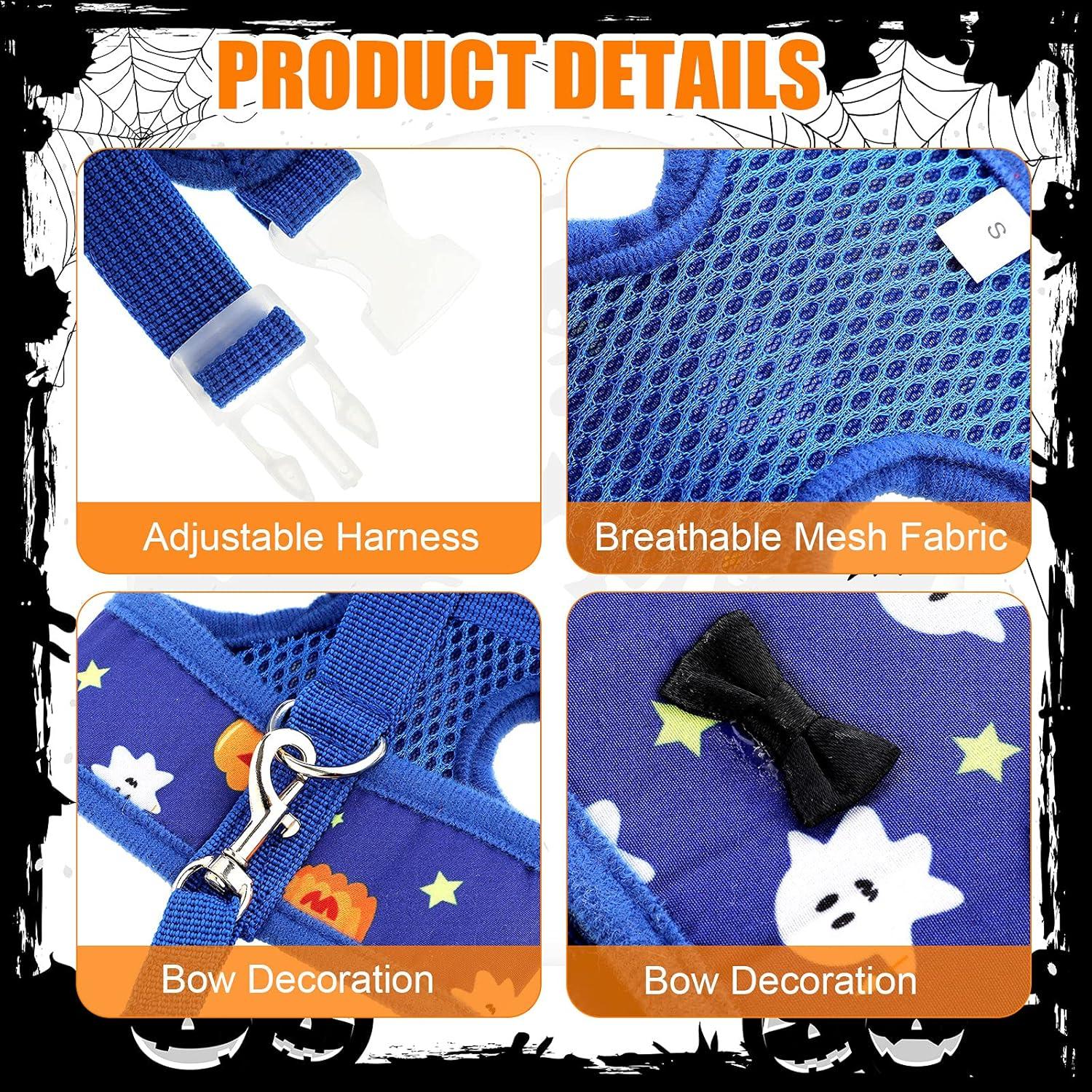 Arnés y Correa Ajustable Frienda para Gallinas - Fantasma y Calabaza