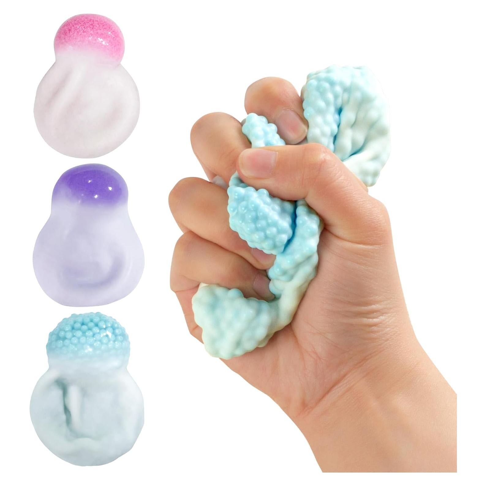 Pelotas Antiestrés ZIFTY 3 Piezas Suaves y Coloridas