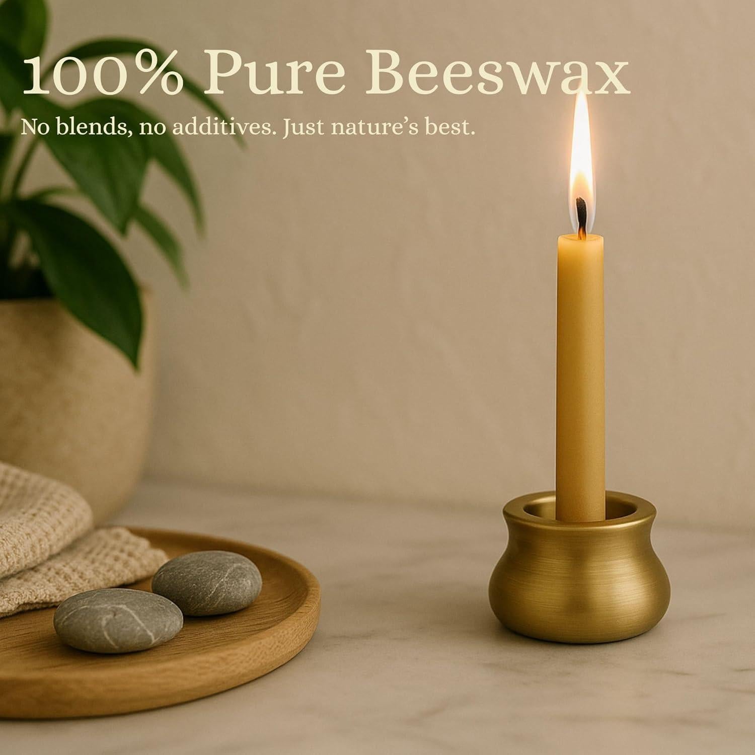 Set de Velas de Meditación Mini Luxora de Cera de Abeja Pura
