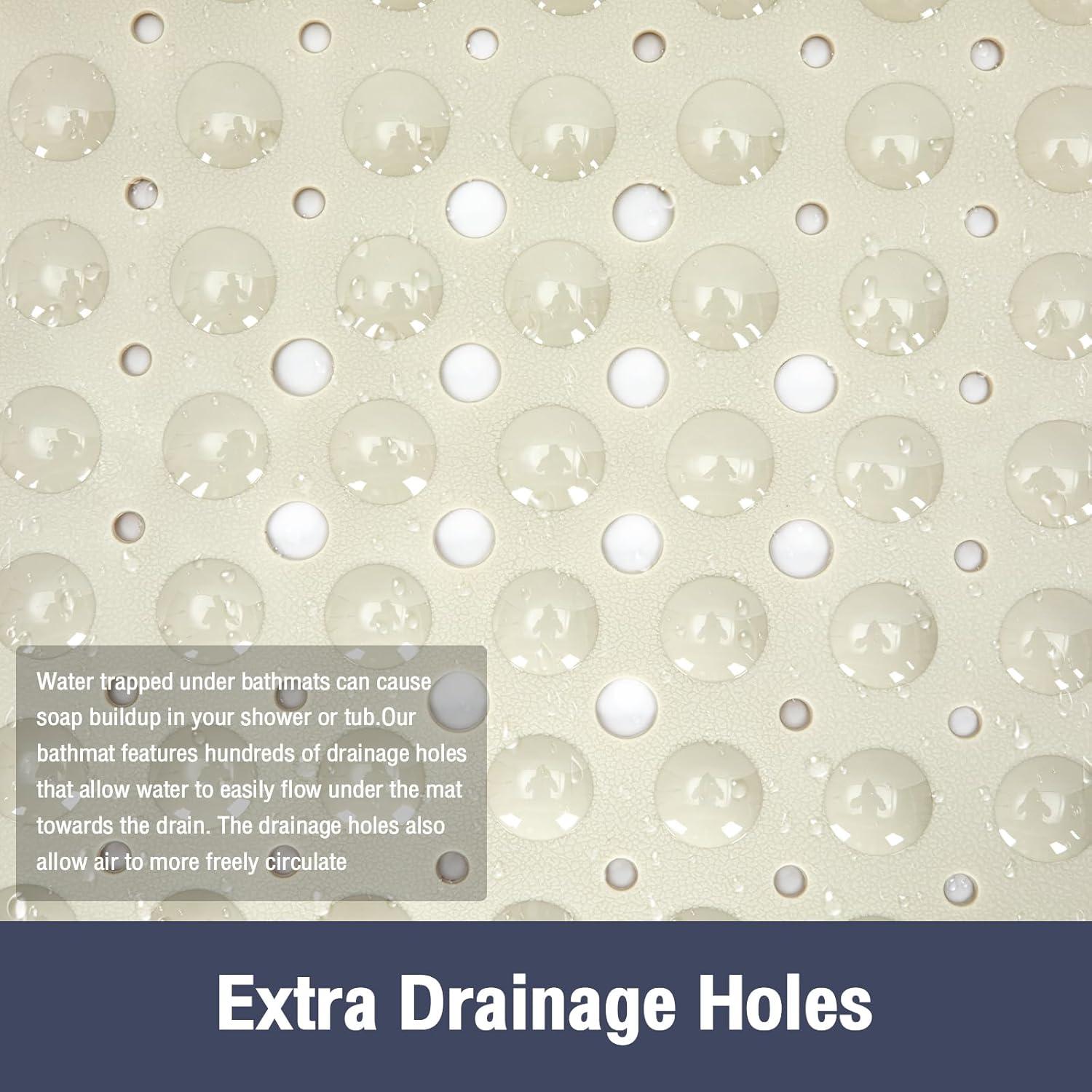 Alfombrilla de Baño Antideslizante Naoloture Beige 101.6x40.6cm