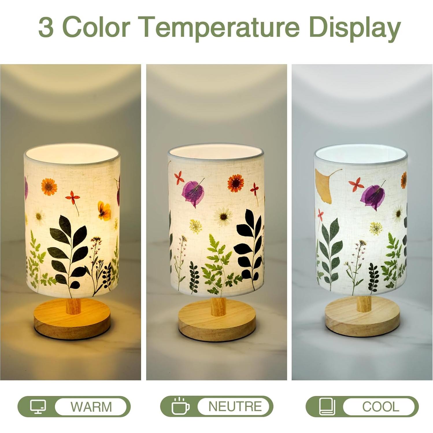 Lámpara de Mesa Flores Secas 5W LED 3 Temperaturas Floresita