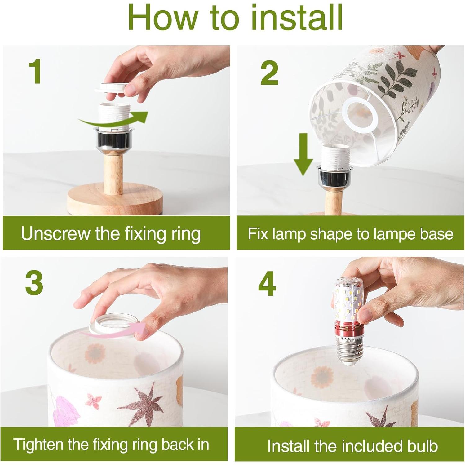 Lámpara de Mesa Flores Secas 5W LED 3 Temperaturas Floresita