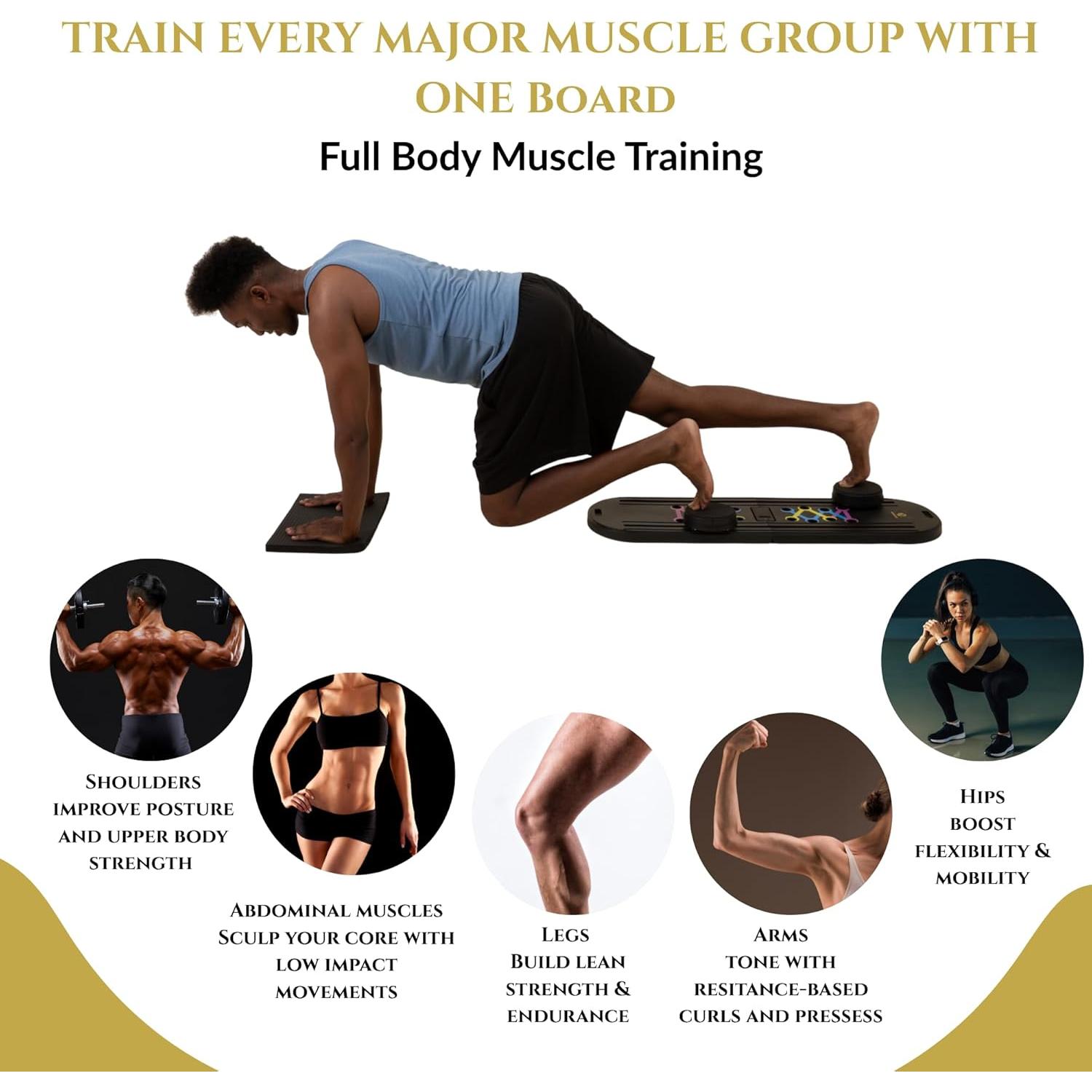 Tabla de Reformer Pilates 7-en-1 NewZion Plegable con Accesorios