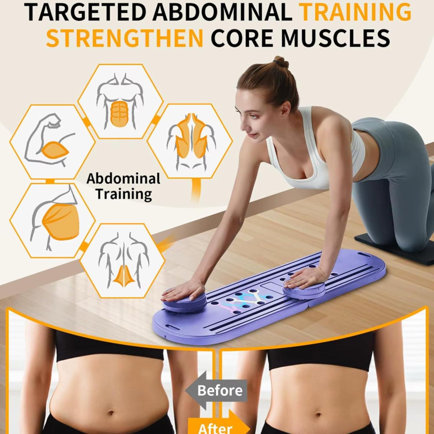 Tabla de Reformer Pilates 7-en-1 NewZion Plegable con Accesorios