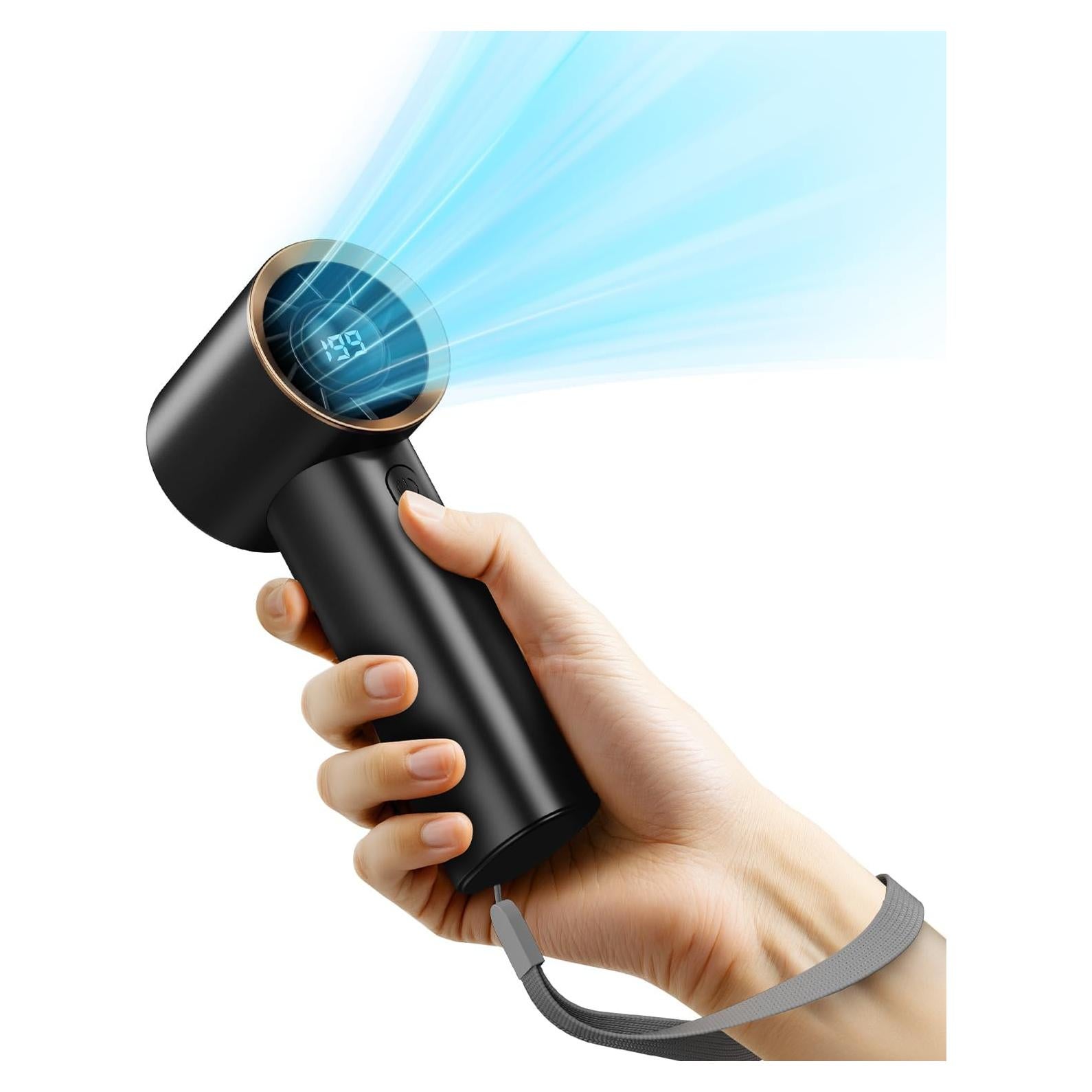 Ventilador Portátil SWEETFULL 3600mAh Alta Velocidad Negro