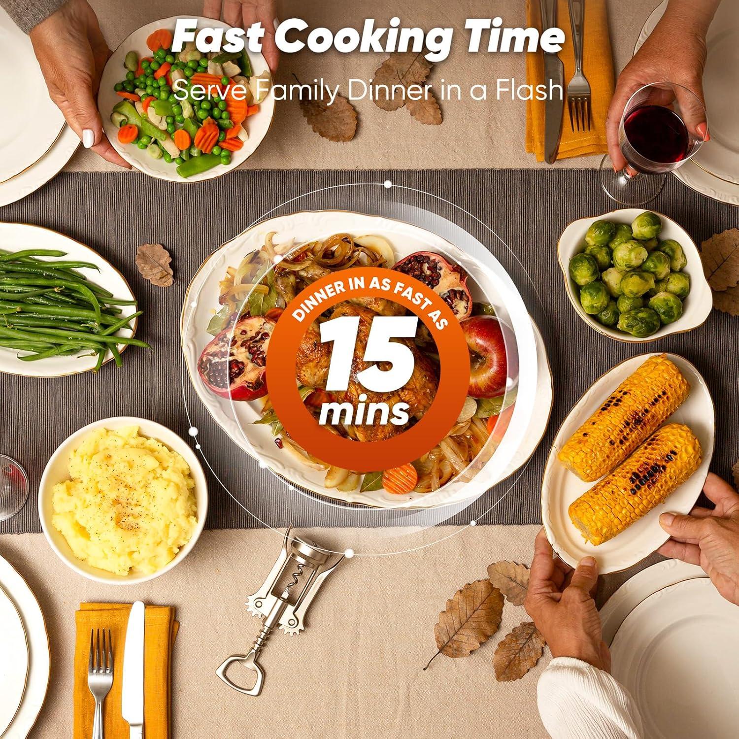 Horno Tostador de Aire Nuwave Bravo Pro 21Qt 10-en-1 Negro