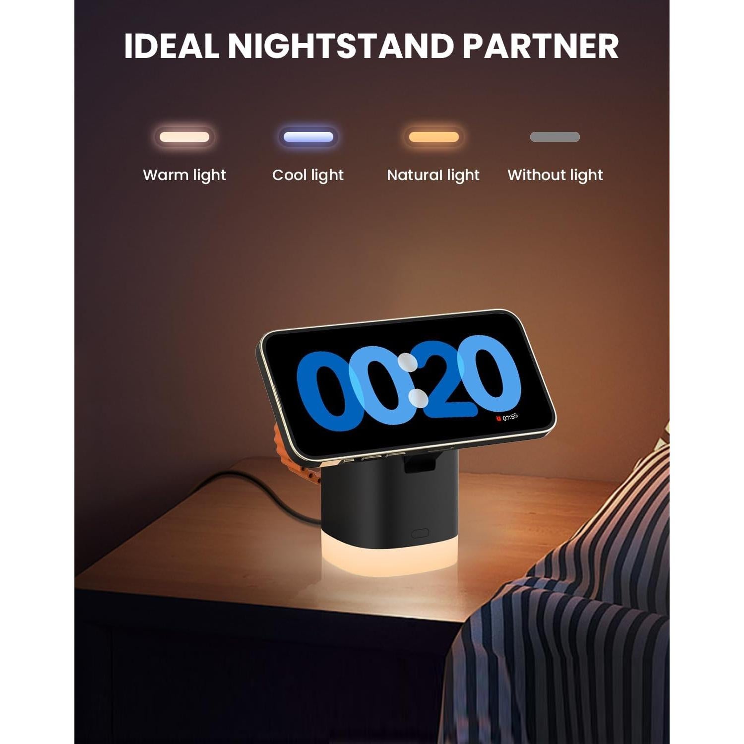 Cargador Inalámbrico 3 en 1 JoyGeek MagSafe para iPhone 12-16