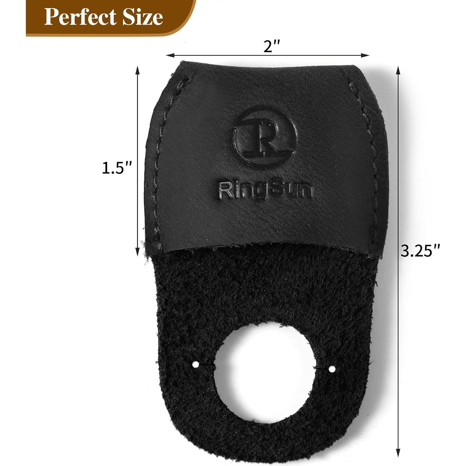 Protector de Pulgar RingSun de Cuero para Tallado en Madera