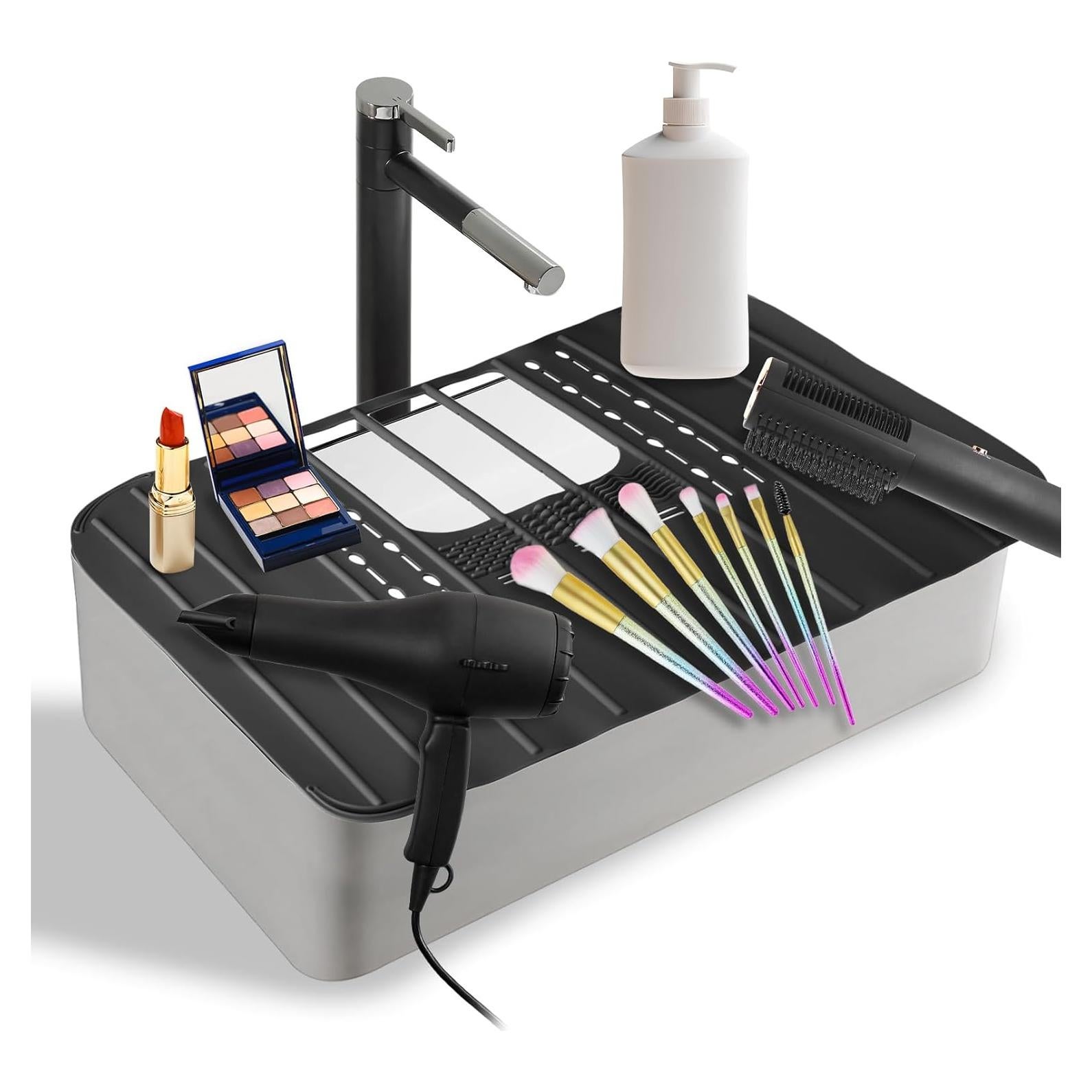 Cubierta Plegable para Fregadero Ranphykx 54x40cm Negra