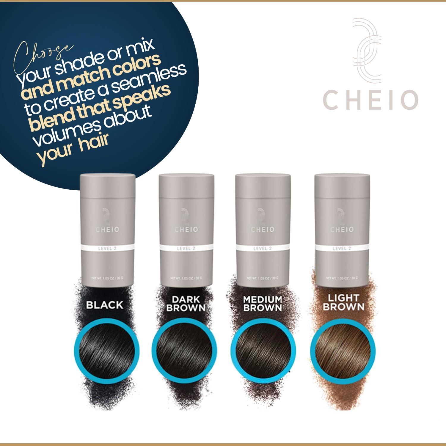 Fibras para Engrosar el Cabello Cheio 30g Negro - Solución Rápida