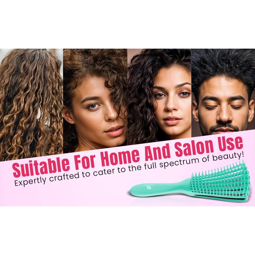 Cepillo Desenredante GTC Premium Negro para Todo Cabello