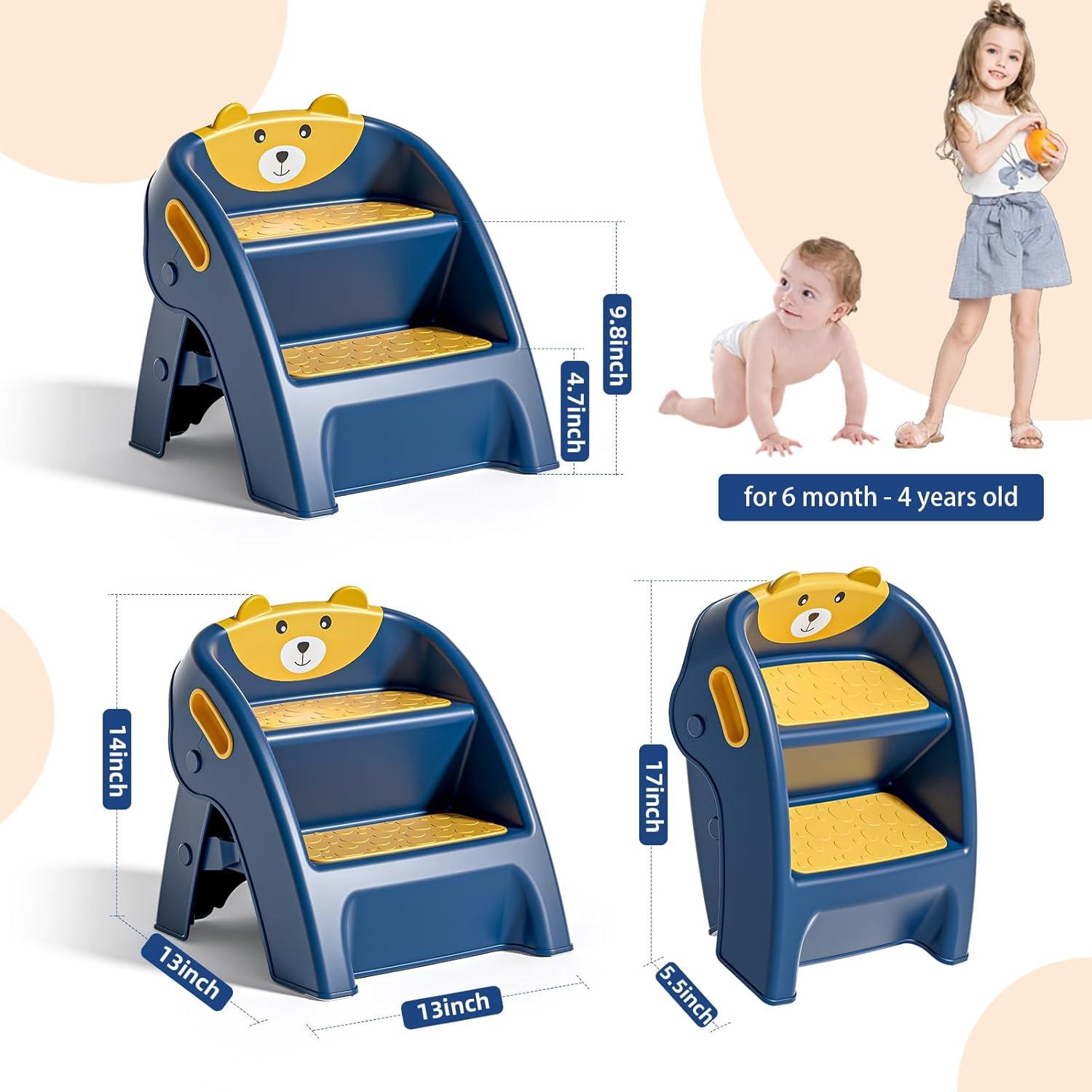 Escalera Plegable Antideslizante Tavlshero YT-8868 para Niños