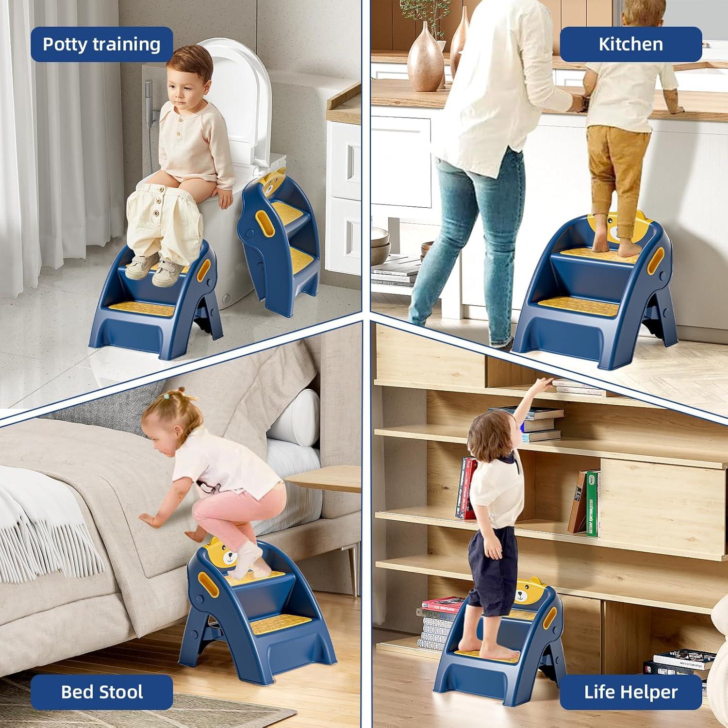 Escalera Plegable Antideslizante Tavlshero YT-8868 para Niños