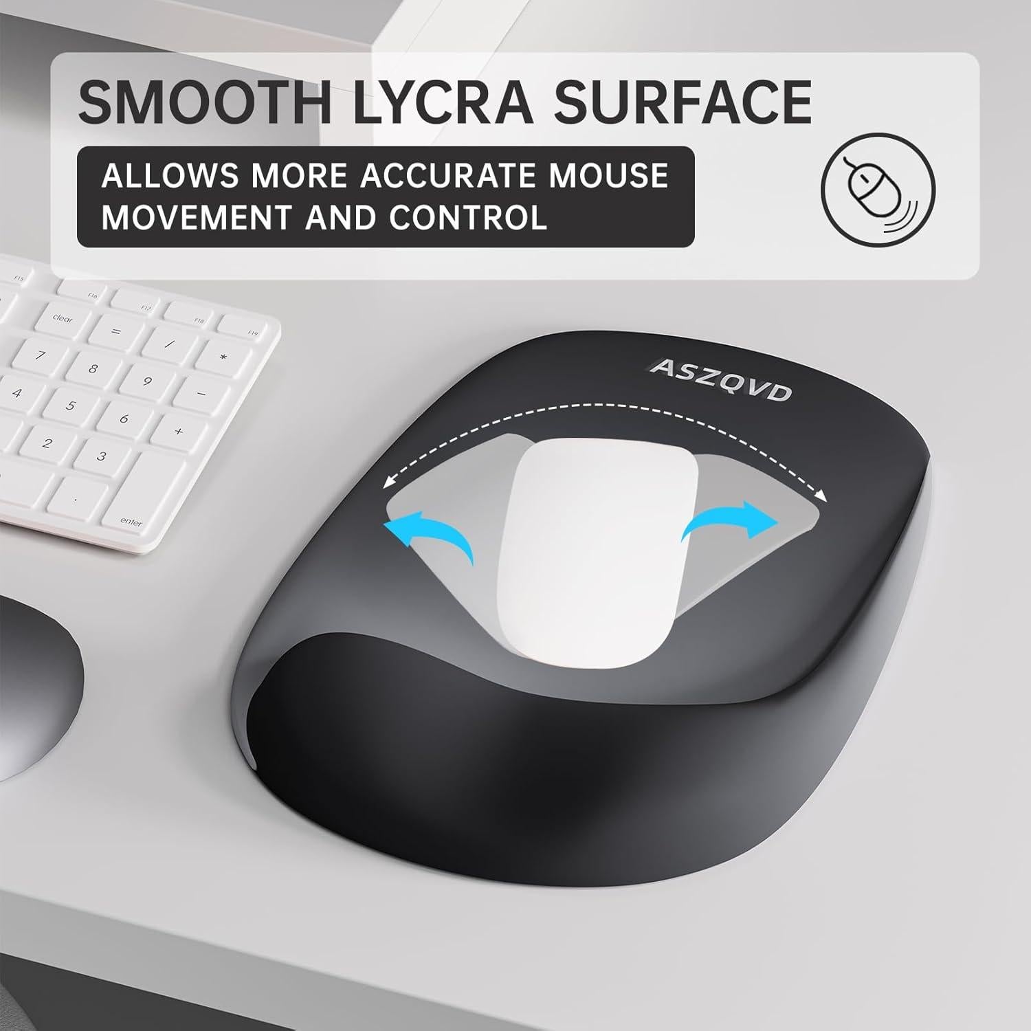 Alfombrilla de Mouse y Teclado Ergonomica Aszqvd con Reposamuñecas