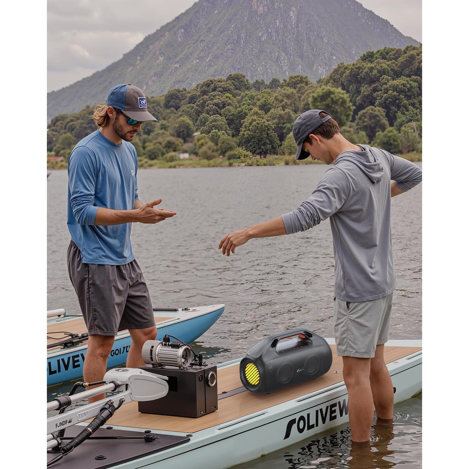 Altavoz Bluetooth 100W dbsono F29MAX Impermeable IPX7 Negro