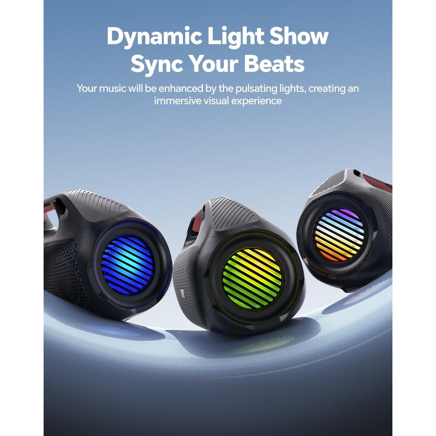 Altavoz Bluetooth 100W dbsono F29MAX Impermeable IPX7 Negro