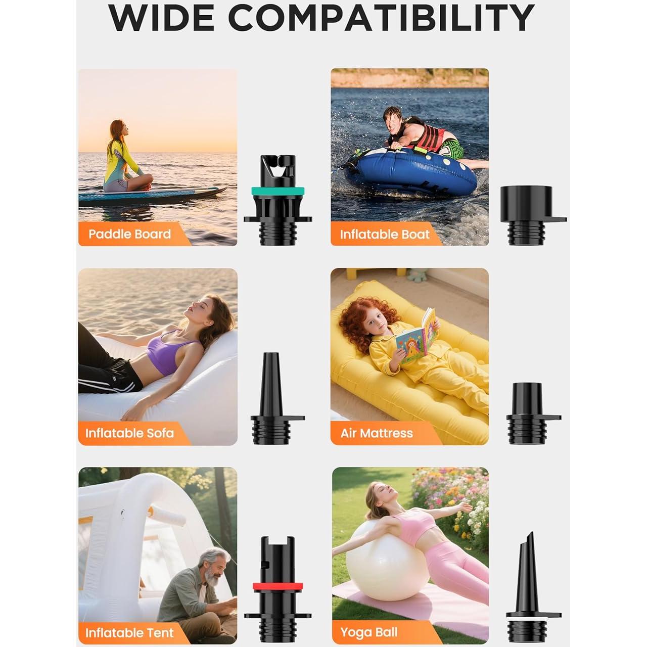 Bomba de Aire Eléctrica SmartDawn para Paddle Board 4500mAh