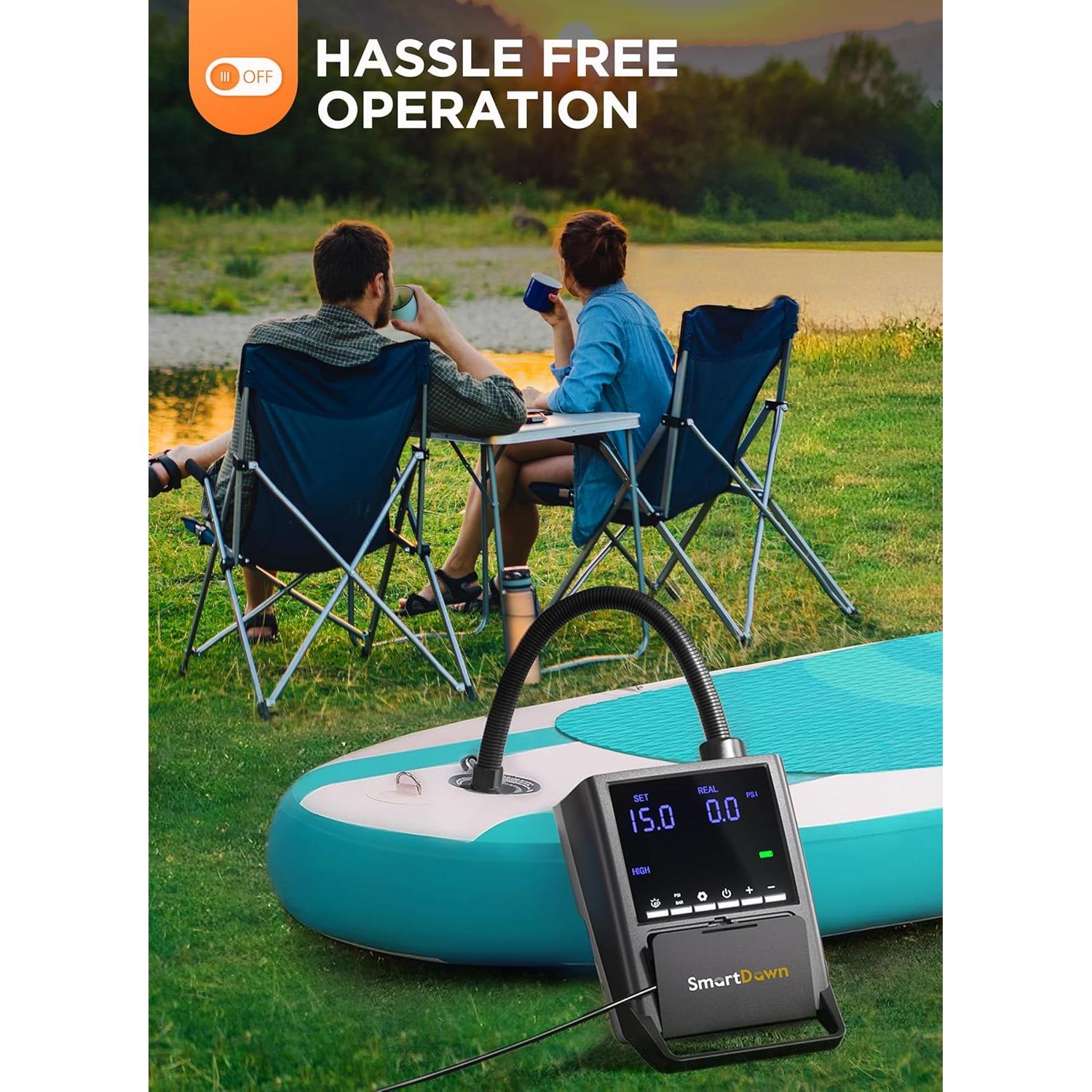 Bomba de Aire Eléctrica SmartDawn para Paddle Board 4500mAh