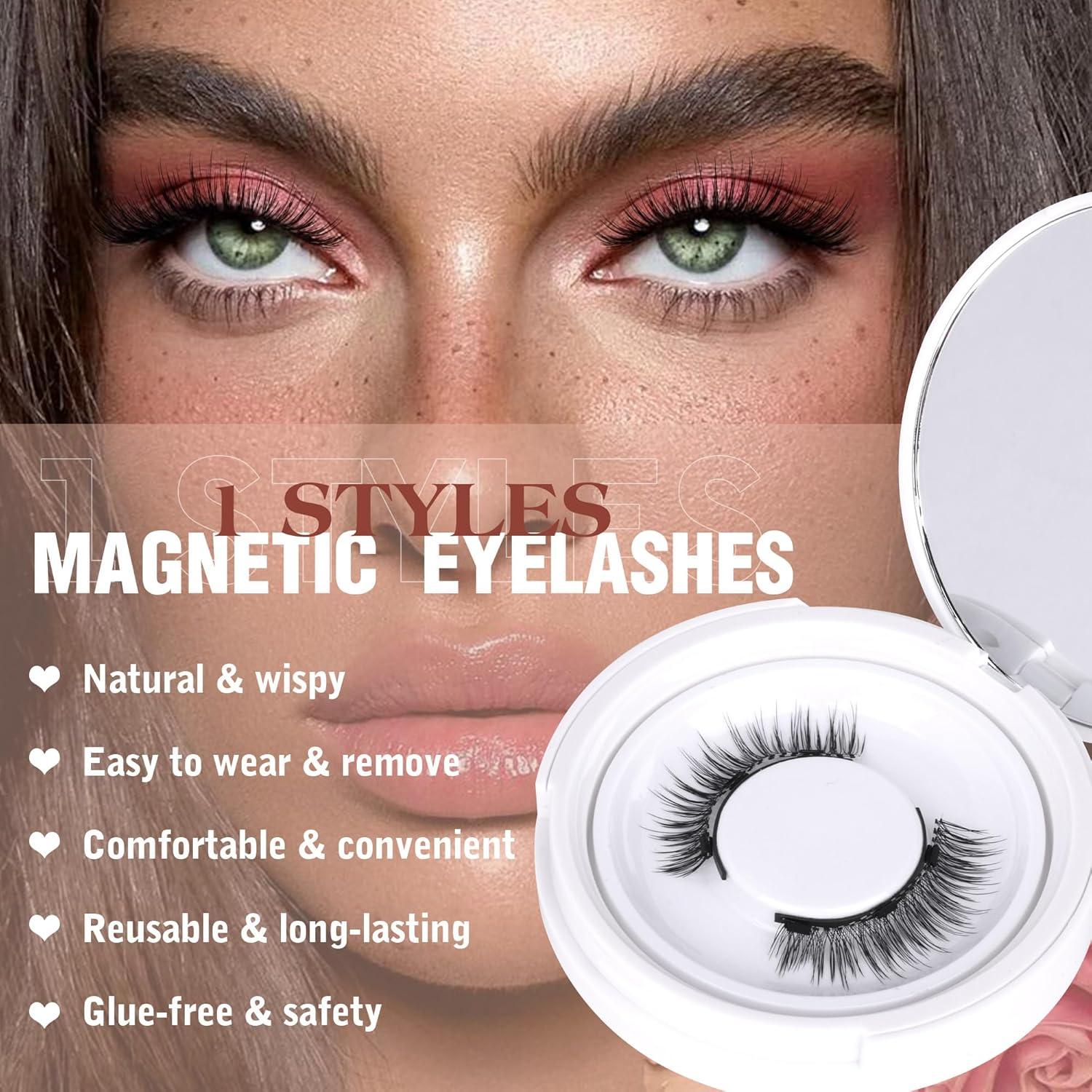 Pestañas Magnéticas Wispy TNFVLONEINS con Aplicador 14cm