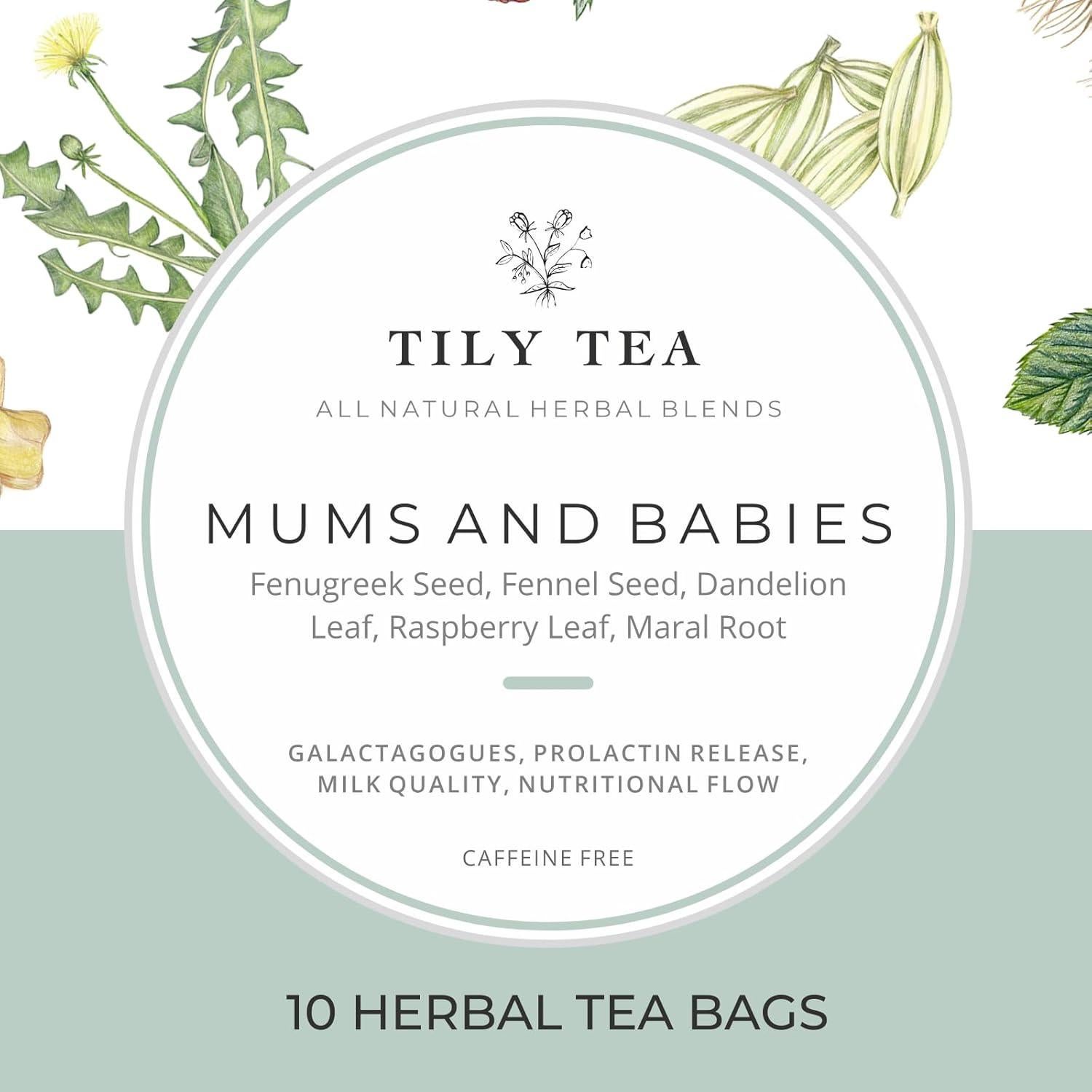 Té Herbal Postnatal Tily para Mamás Lactantes - 10 Bolsitas
